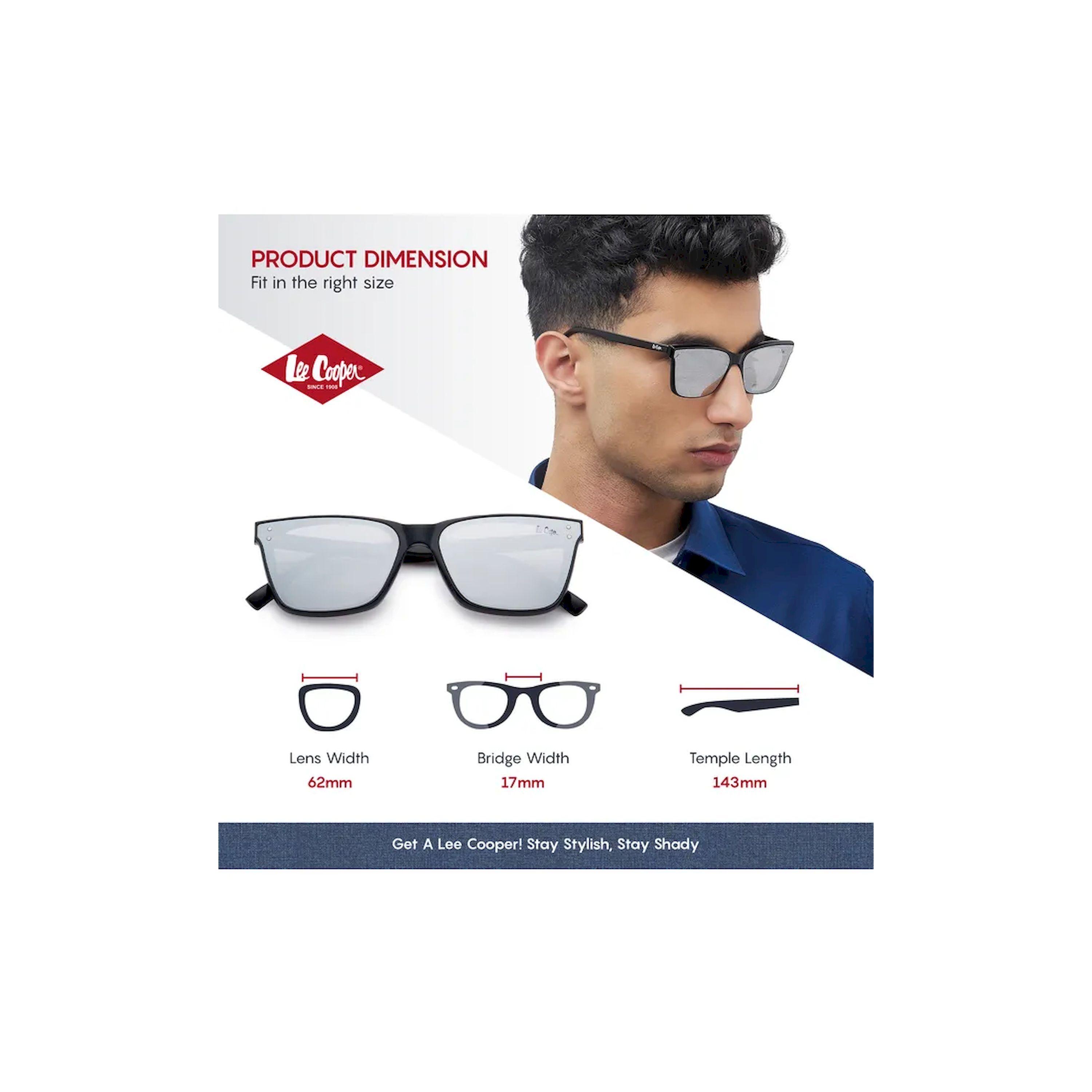 Lee Cooper 62MM Silver Mirror Square Sunglasses - LC1208C01-women-sunglasses-image-2