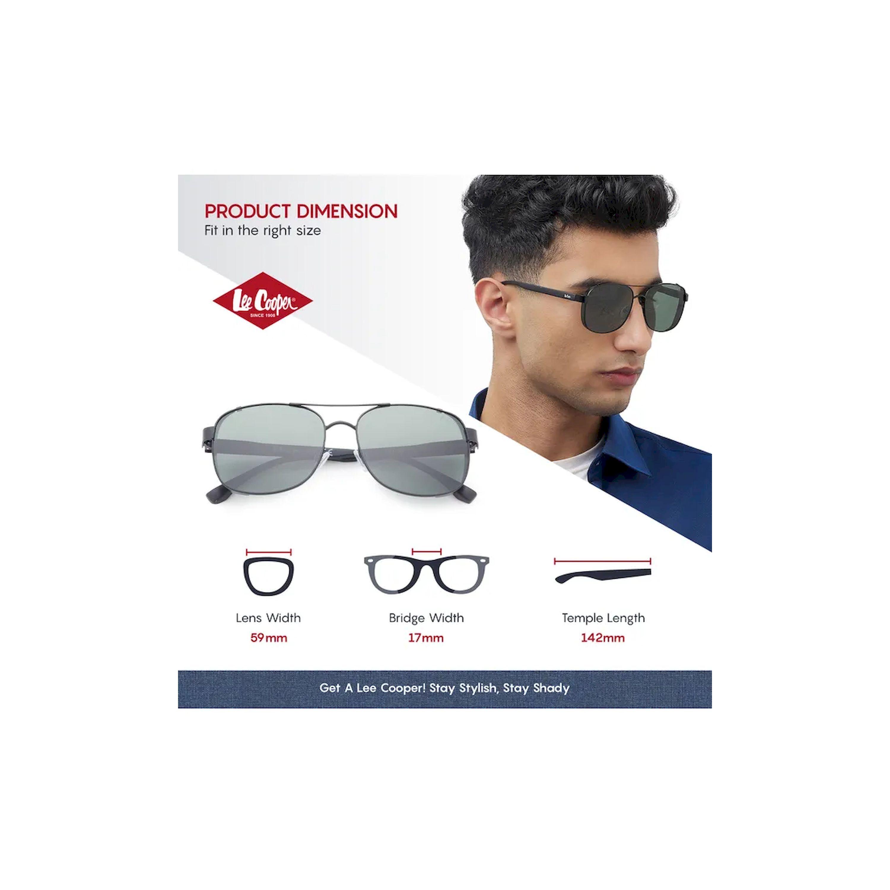 Lee Cooper Polarized 59MM G15 Square Sunglasses - LC1209C01-men-sunglasses-image-2