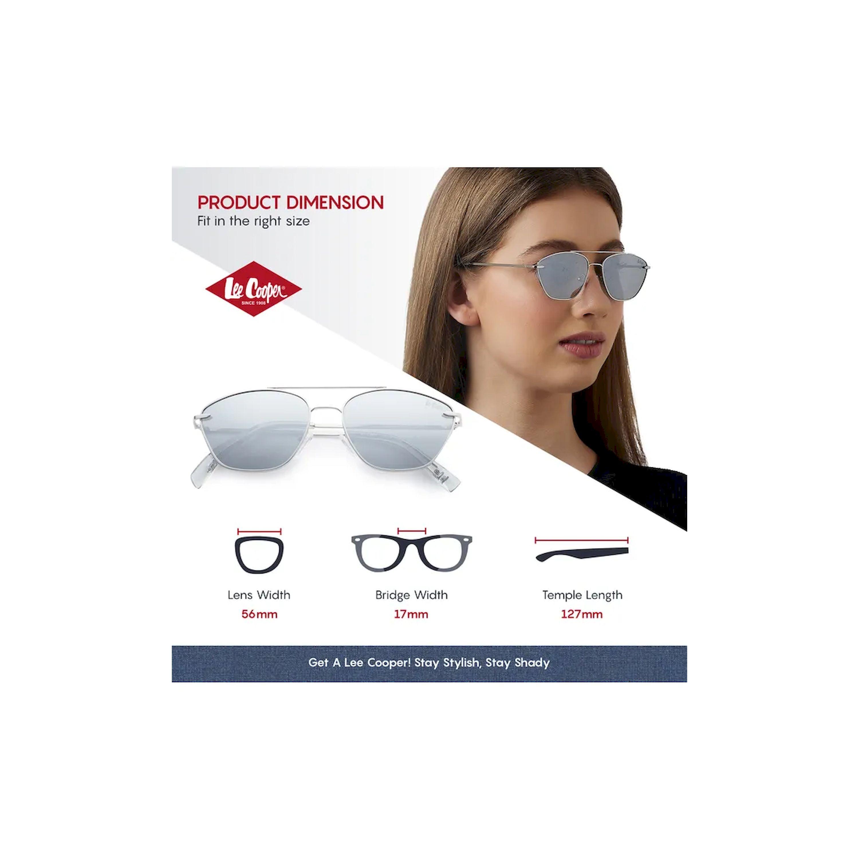 Lee Cooper Polarized 56MM Silver Mirror Round Sunglasses - LC1210C01-women-sunglasses-image-2