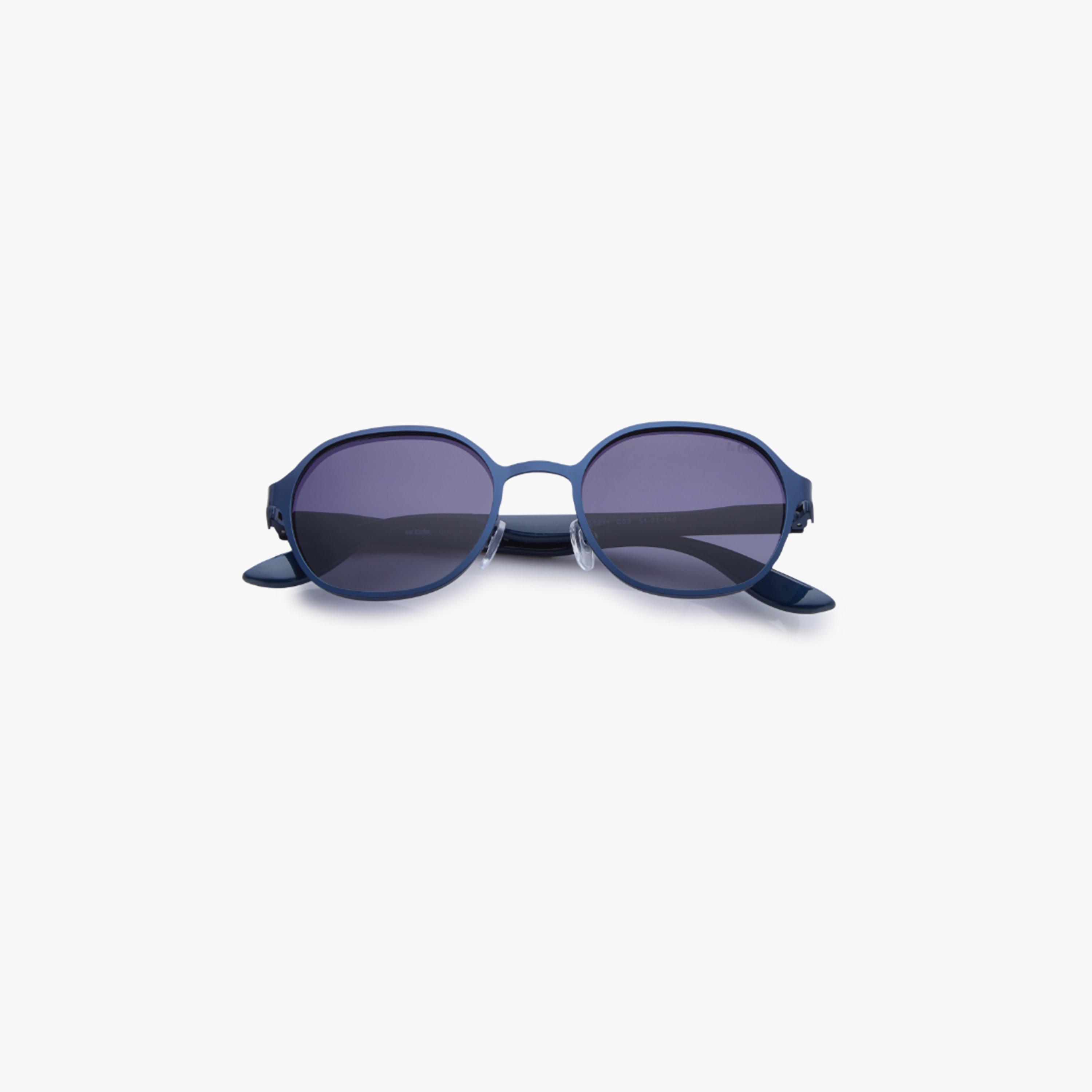 نظارة شمسية مستقطبة إطار أزرق غير لامع عدسة عاكسة رمادية متدرجة 51 مم-men-sunglasses-image-3