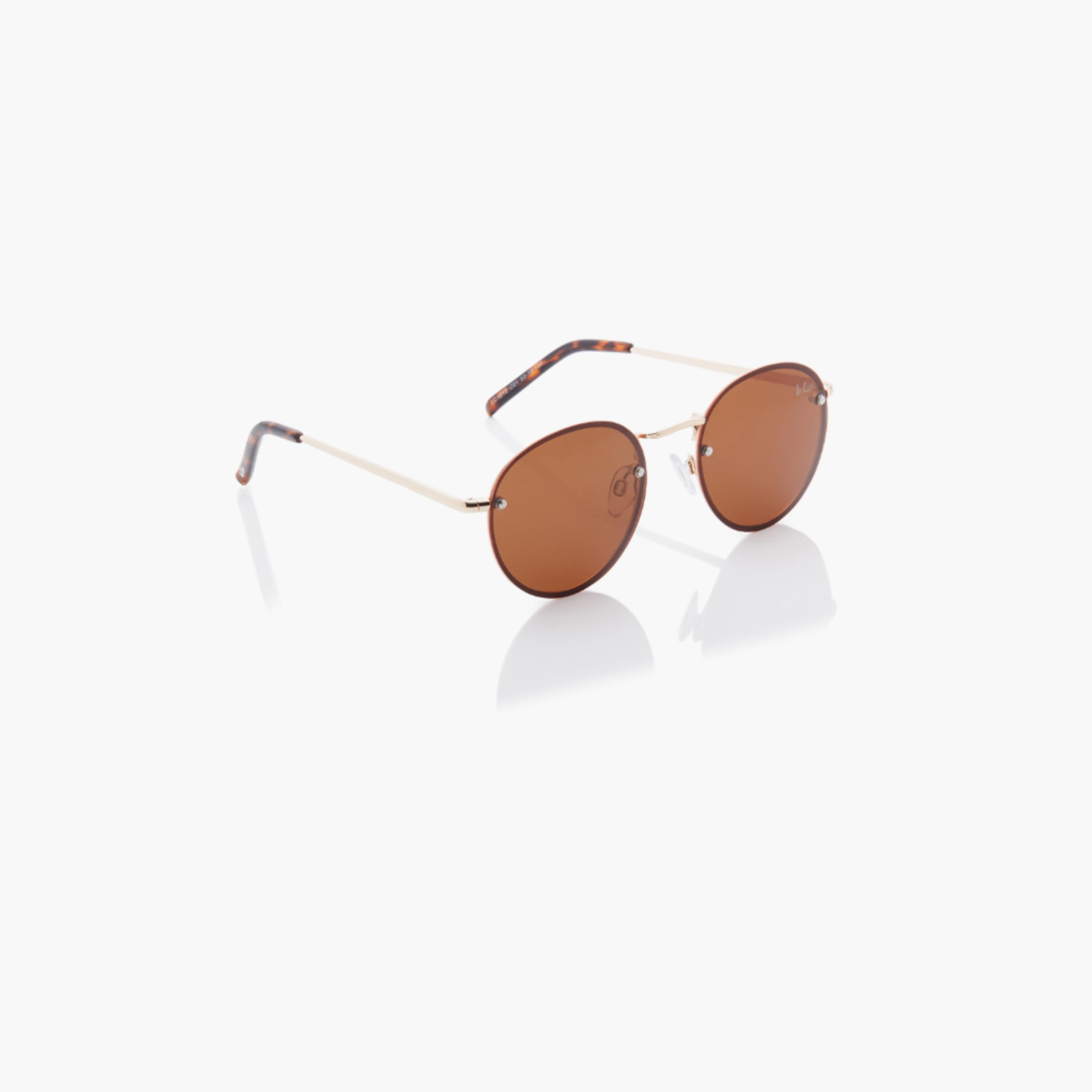 Lee Cooper Polarized 53MM Brown Round Sunglasses - LC1212C01-men-sunglasses-image-5