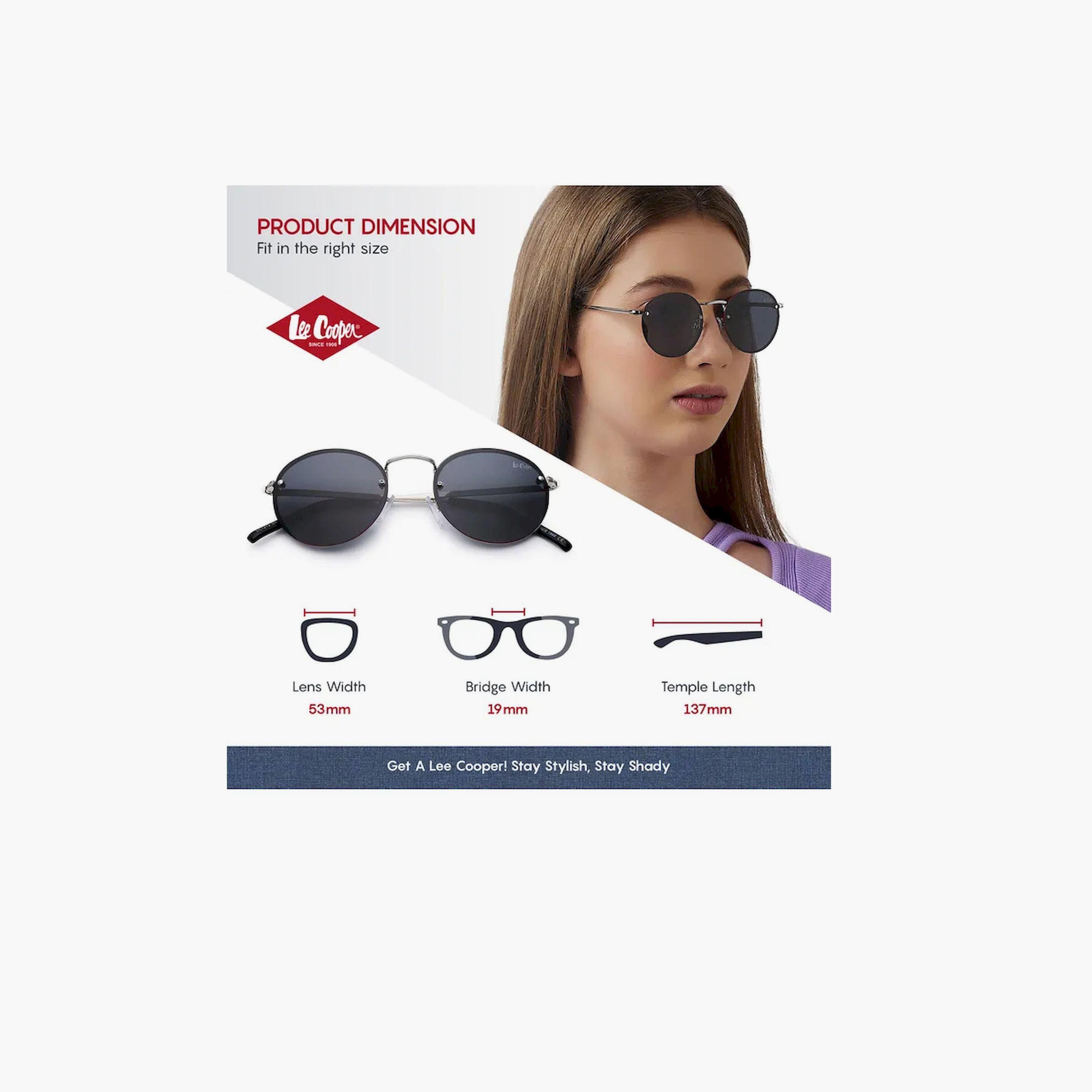 Lee Cooper Polarized 53MM Grey Round Sunglasses - LC1212C03-men-sunglasses-image-3