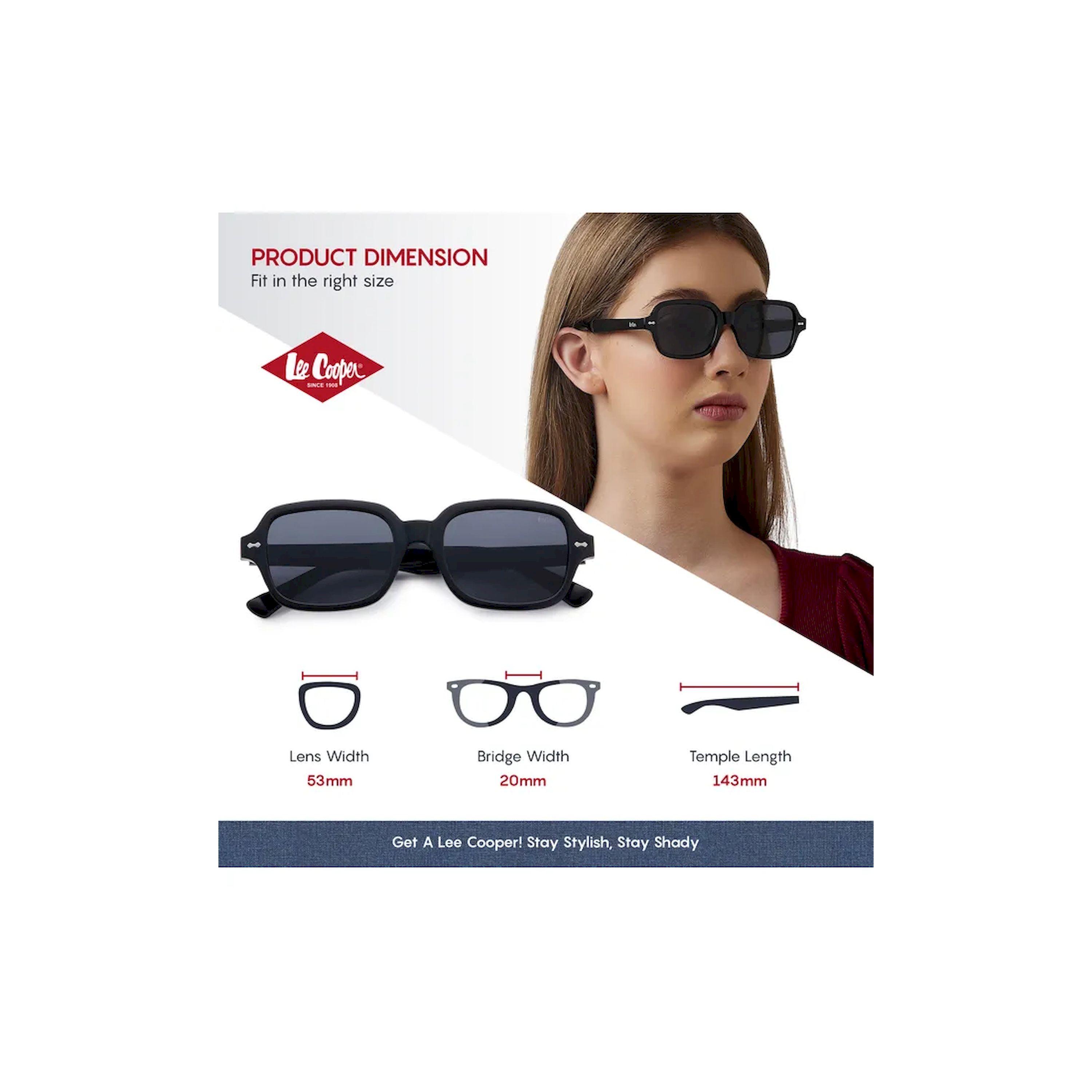 Lee Cooper Polarized 53MM Grey Square Sunglasses - LC1213C01-women-sunglasses-image-2