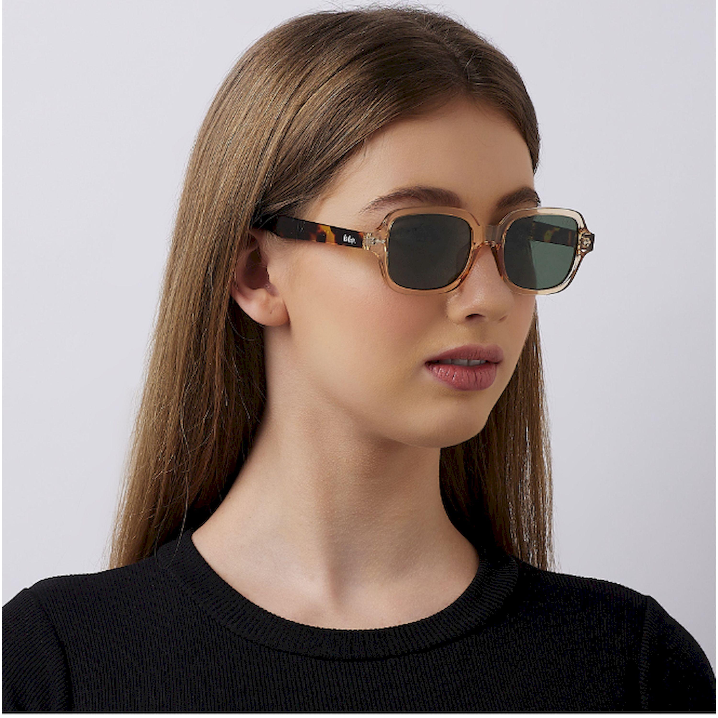 Lee Cooper Polarized 53MM Clear Champagne+Brown Tortoise Square Sunglasses - LC1213C02-women-sunglasses-image-8