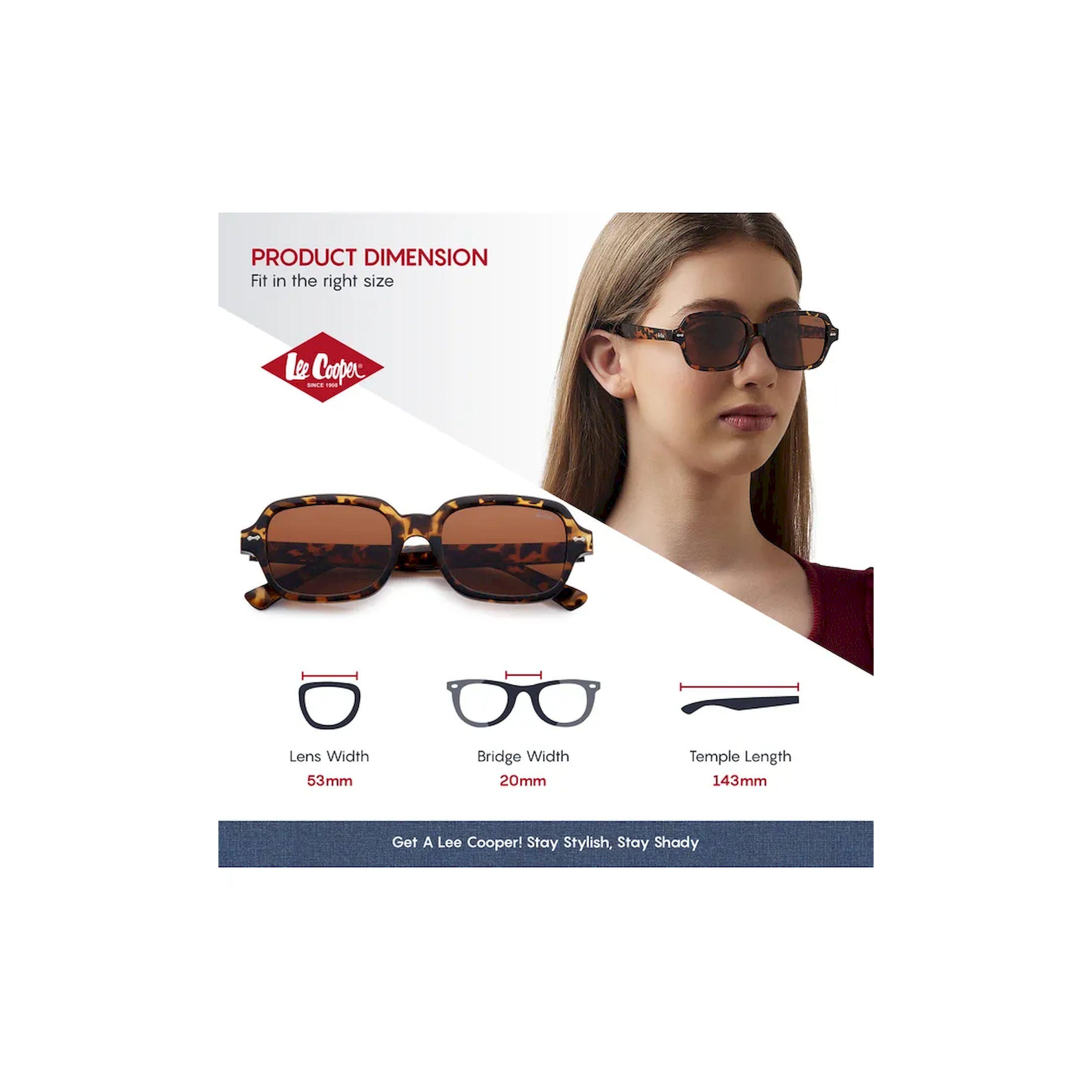 Lee Cooper Polarized 53MM Brown Tortoise Square Sunglasses - LC1213C03-women-sunglasses-image-2