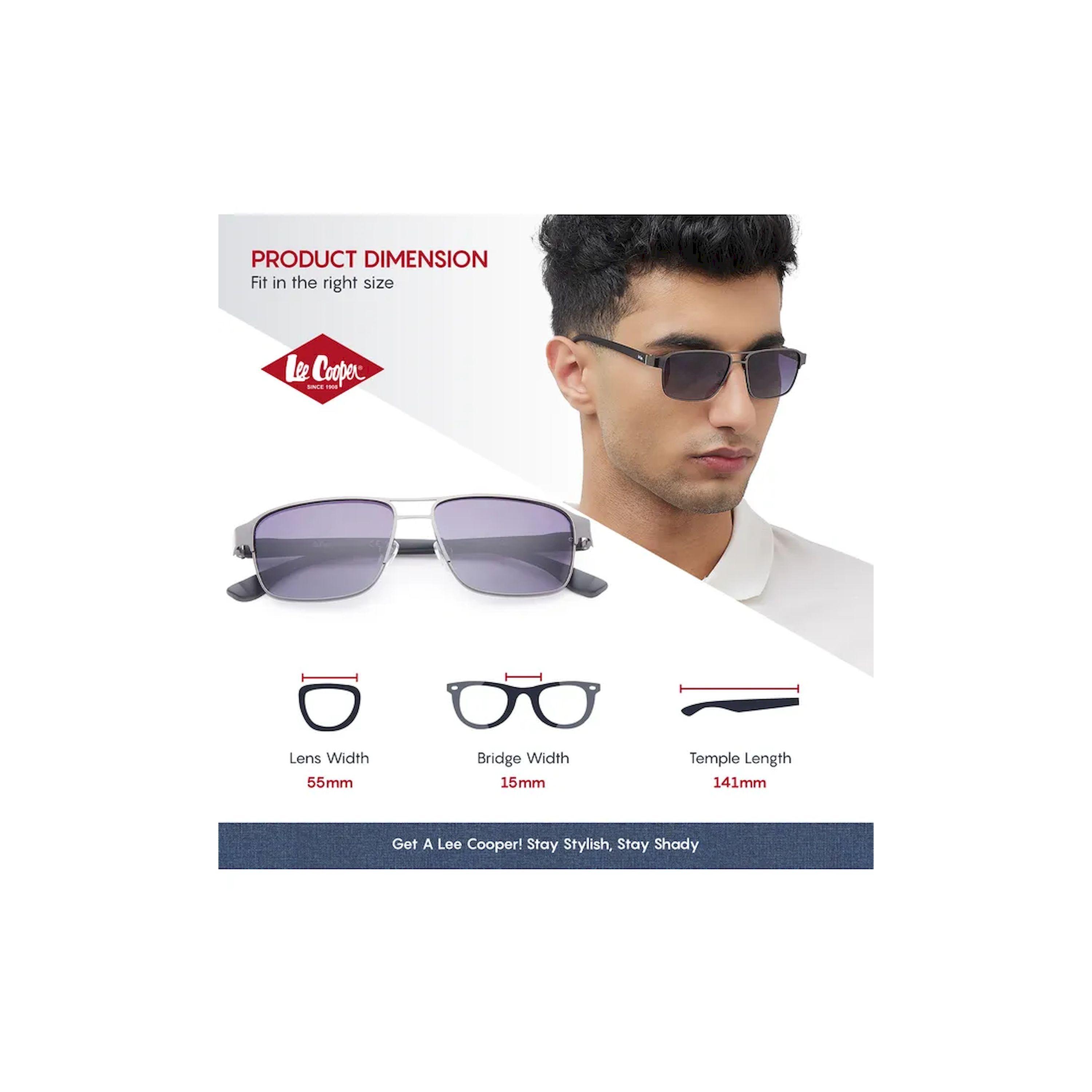 نظارة شمسية المستقطبة G15 الإطار ماتي بندقية عاكسة عدسة 55 مم مربعة-men-sunglasses-image-7