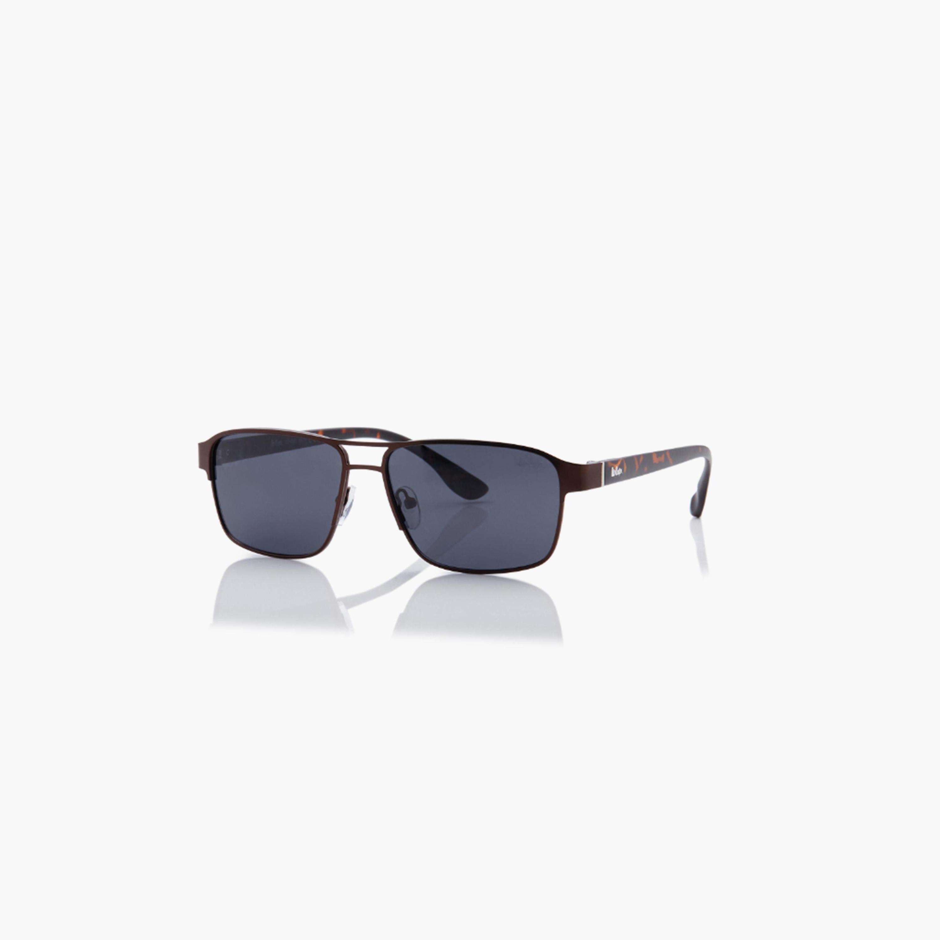 Lee Cooper Polarized 55MM Matte Brown Square Sunglasses - LC1214C03-men-sunglasses-image-1