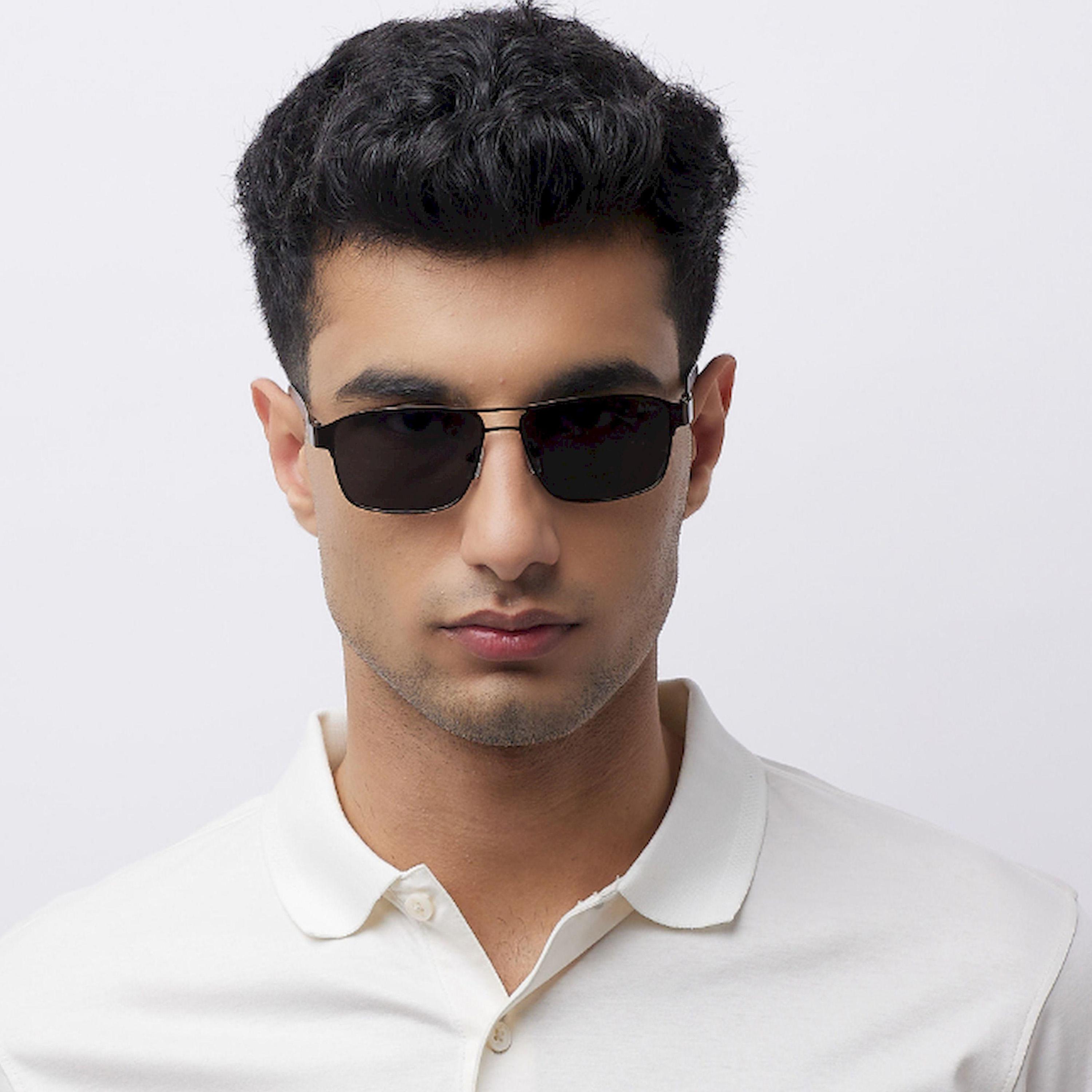 Lee Cooper Polarized 55MM Matte Brown Square Sunglasses - LC1214C03-men-sunglasses-image-8