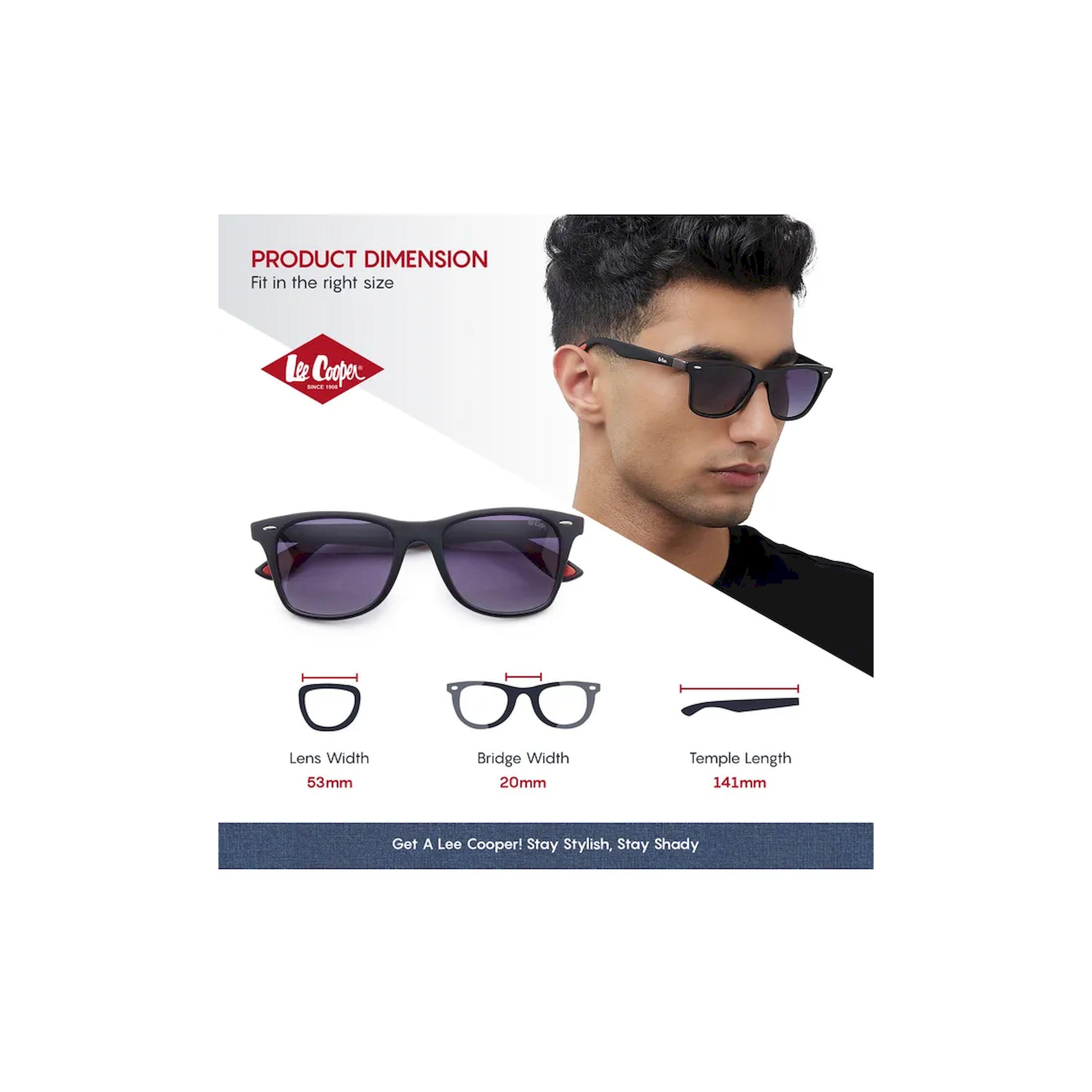 Lee Cooper Polarized 53MM Black Square Sunglasses - LC1215C01-men-sunglasses-image-2