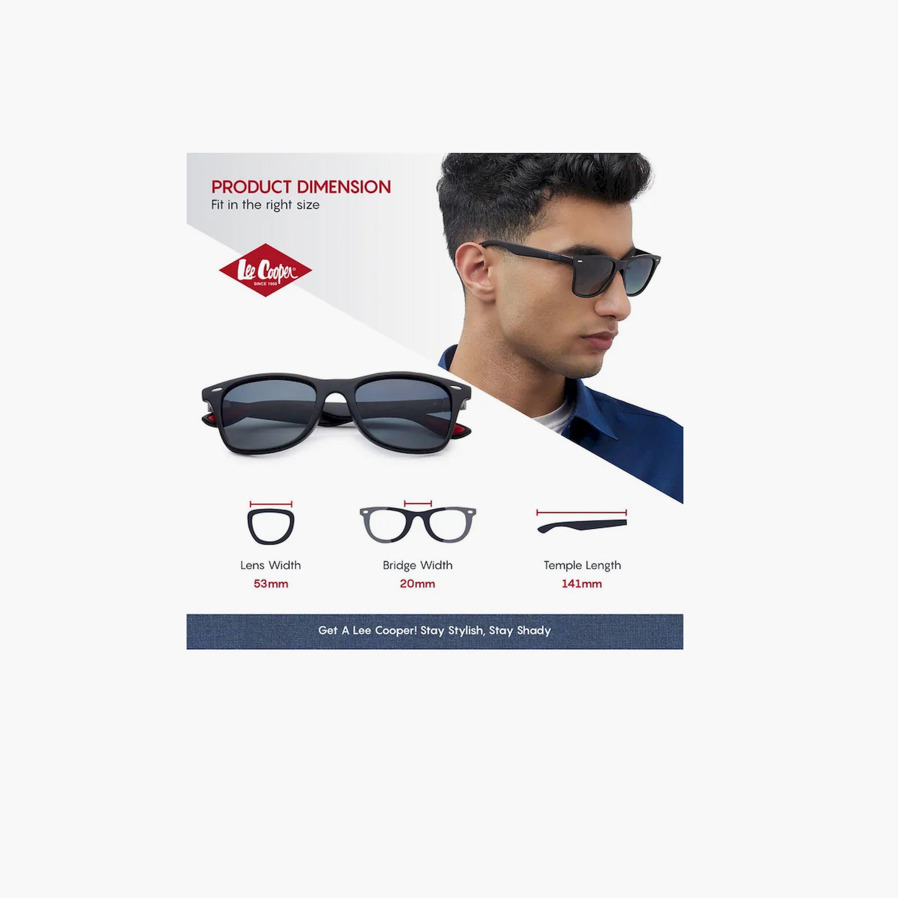Lee Cooper Polarized 53MM Black Square Sunglasses - LC1215C02-men-sunglasses-image-3