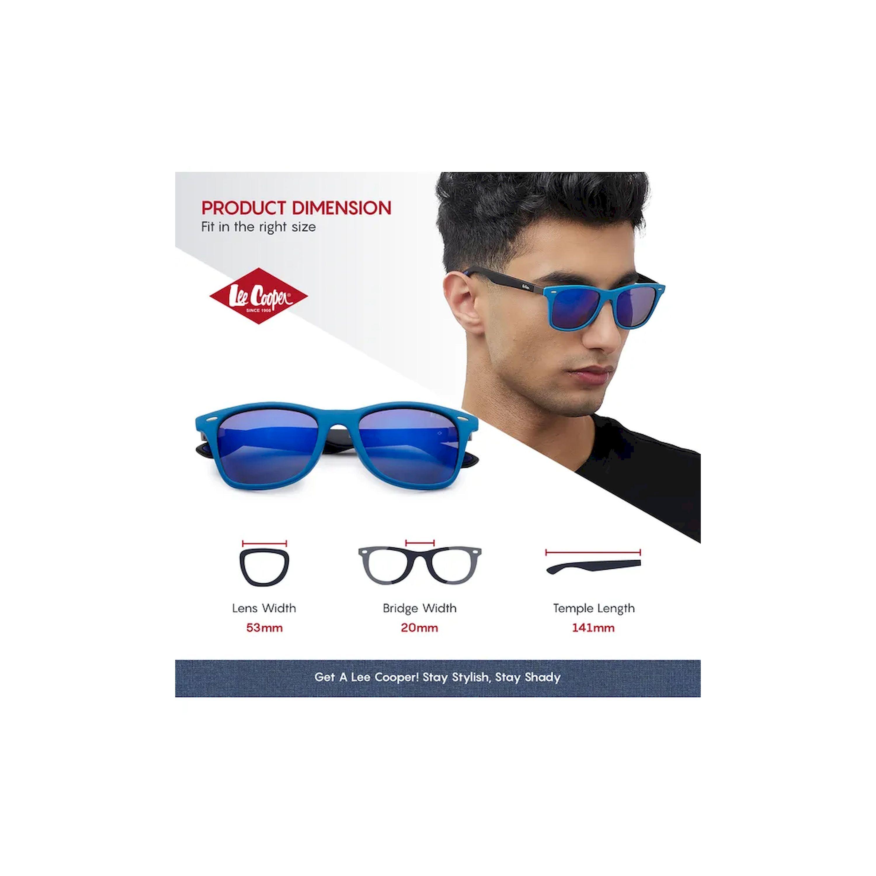 Lee Cooper Polarized 53MM Blue+Black Square Sunglasses - LC1215C03-men-sunglasses-image-2