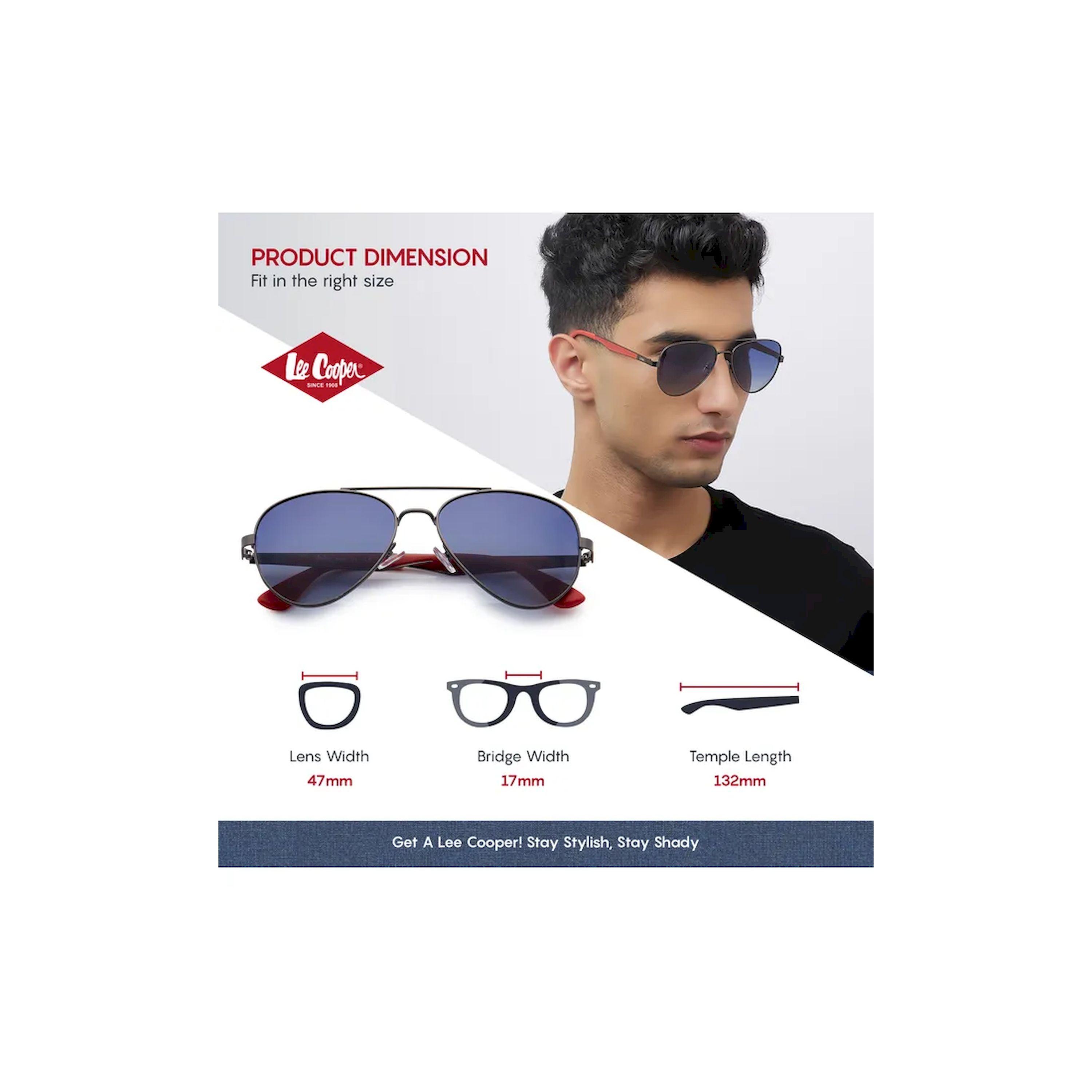 Lee Cooper Polarized 47MM Gun Aviator Sunglasses - LC1220C02-men-sunglasses-image-2