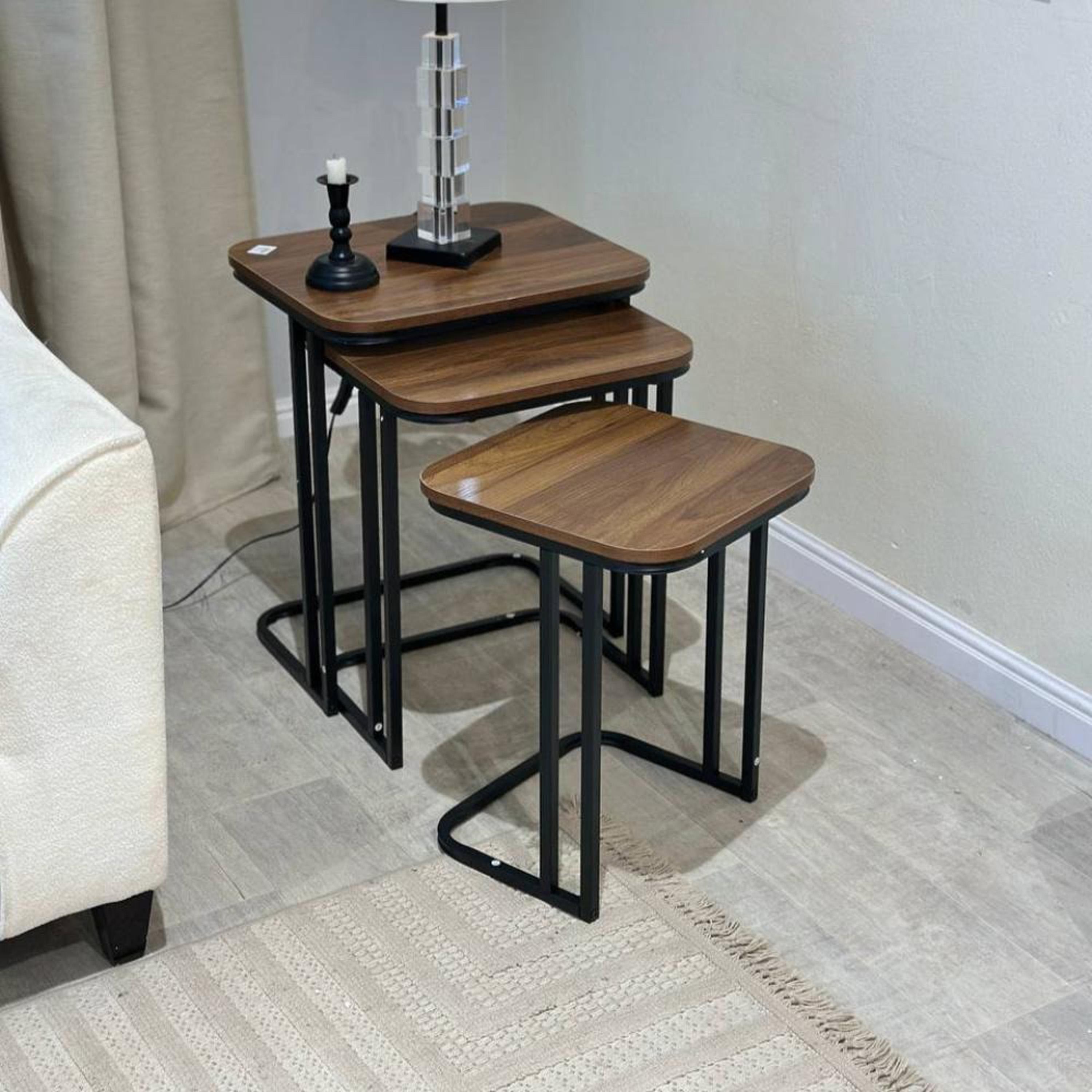 Wooden Top Nesting Tables - Set of 3-furniture-livingroom-coffeetables-image-2