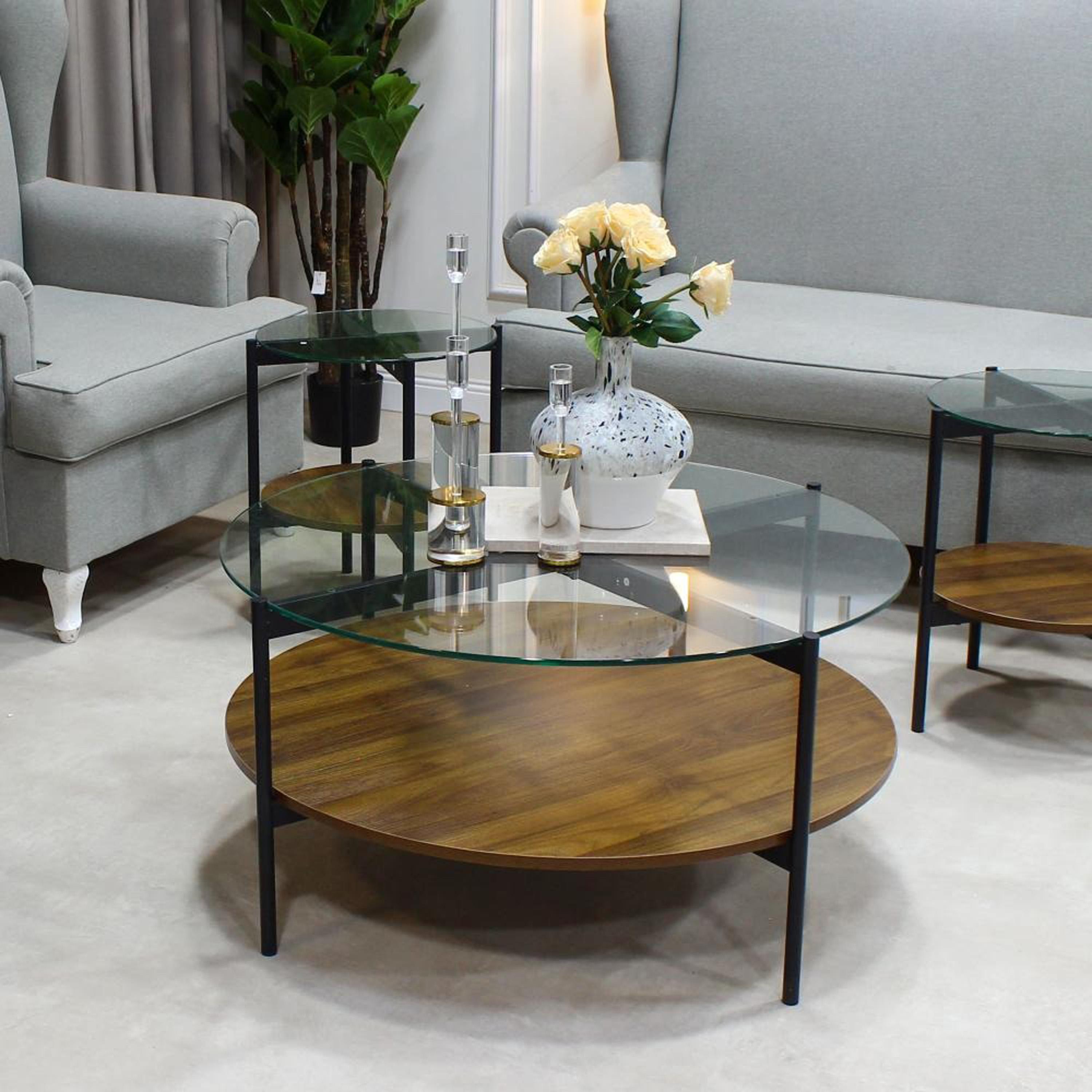Glass Top 5-Piece Table Set-furniture-livingroom-coffeetables-image-3