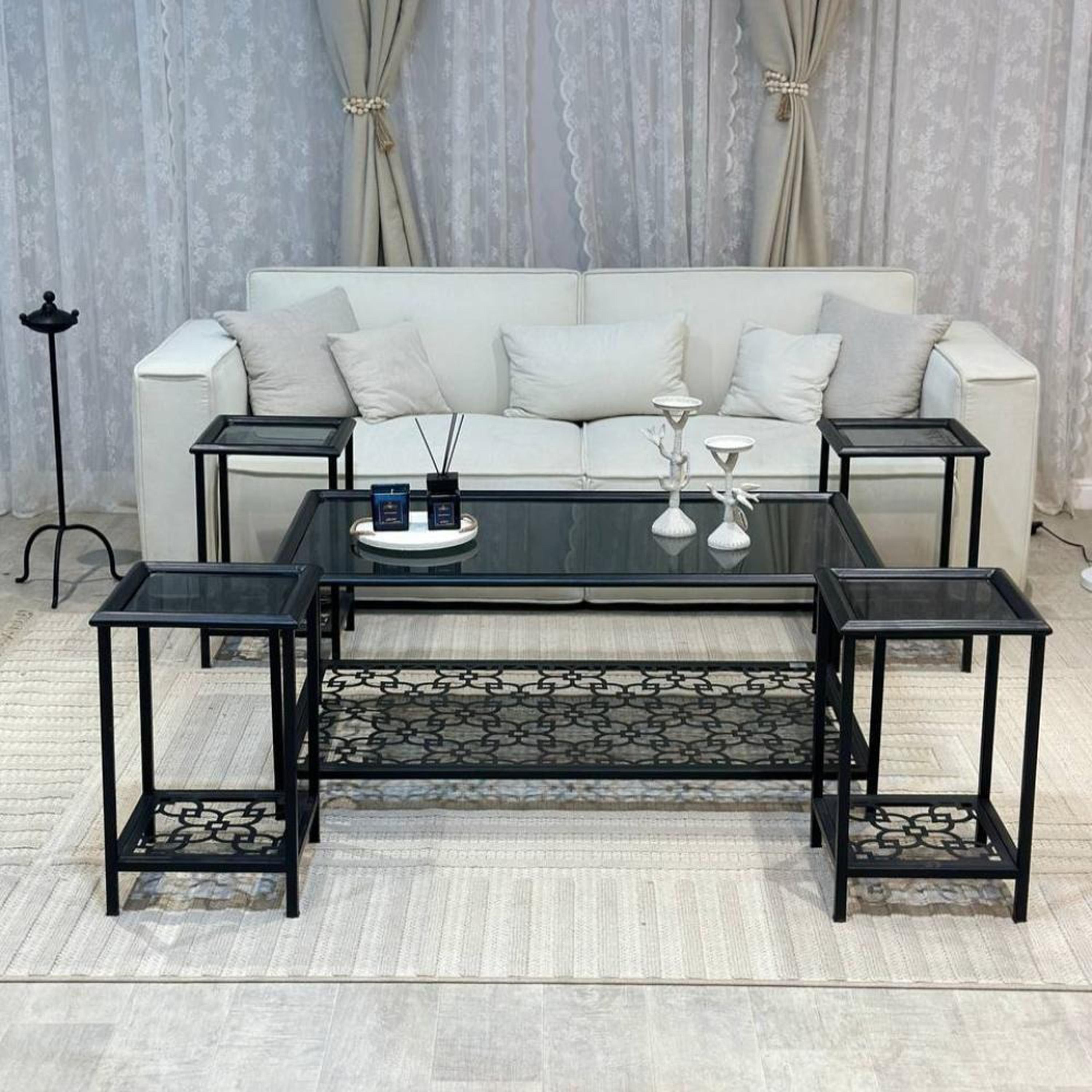 Glass Top 5-Piece Table Set-furniture-livingroom-coffeetables-image-3