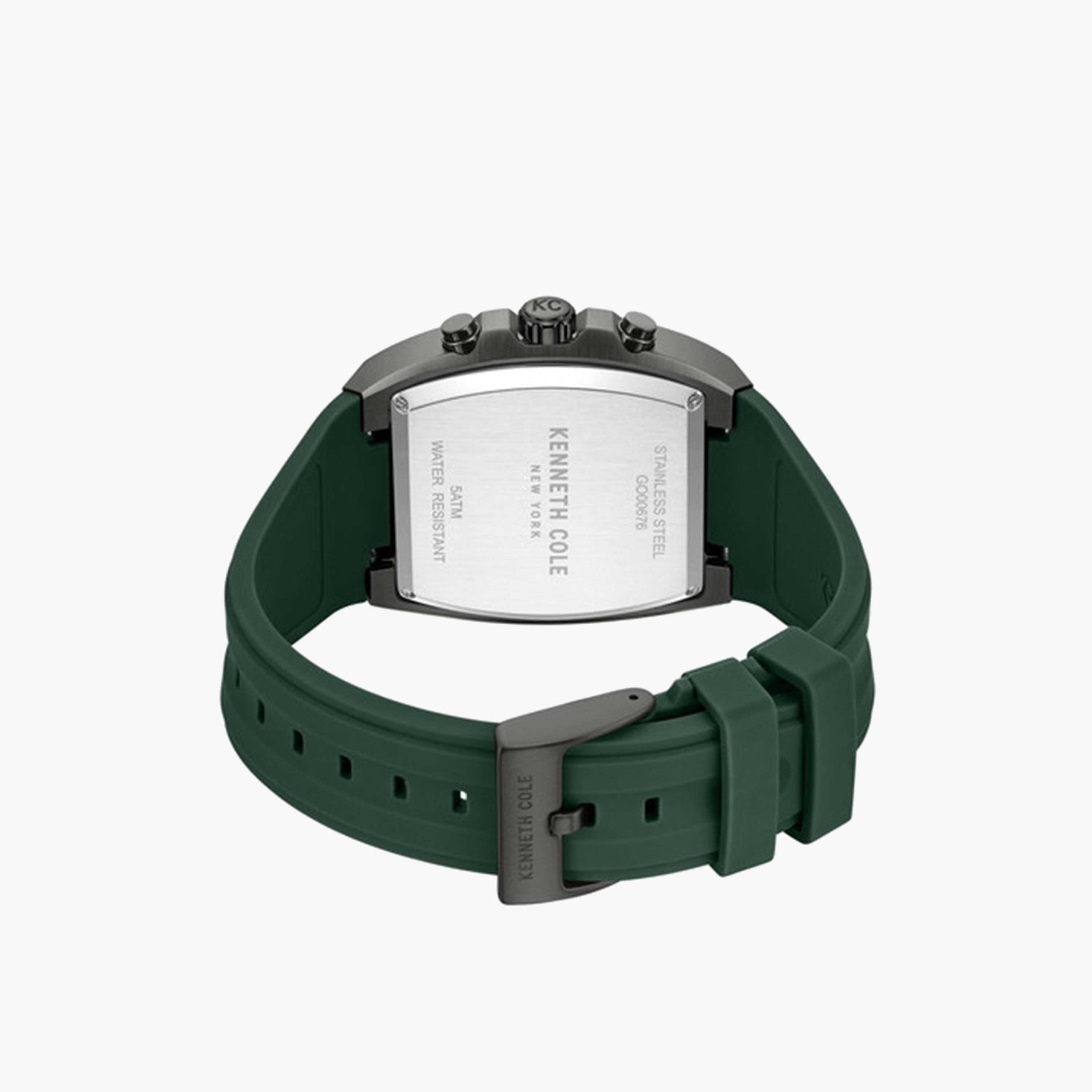 كينيث كول- ساعة كرونوغراف للرجال سوار سيليكون لون أخضر 41 مم | KCWGO0067601-men-watchesandjewellery-watches-image-5