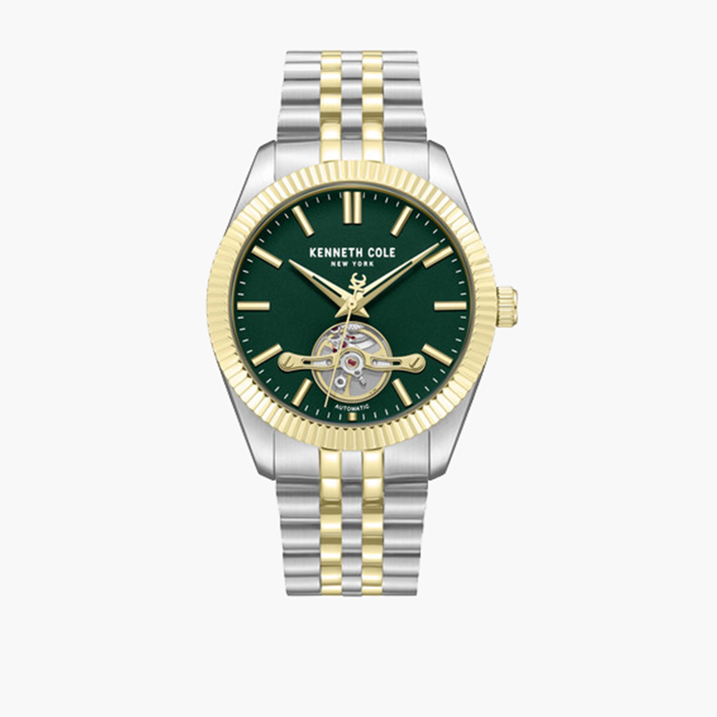 Kenneth Cole Men's 43MM Multicolour Automatic Stainless Steel Strap Watch | KCWGY0064803-men-watchesandjewellery-watches-image-1