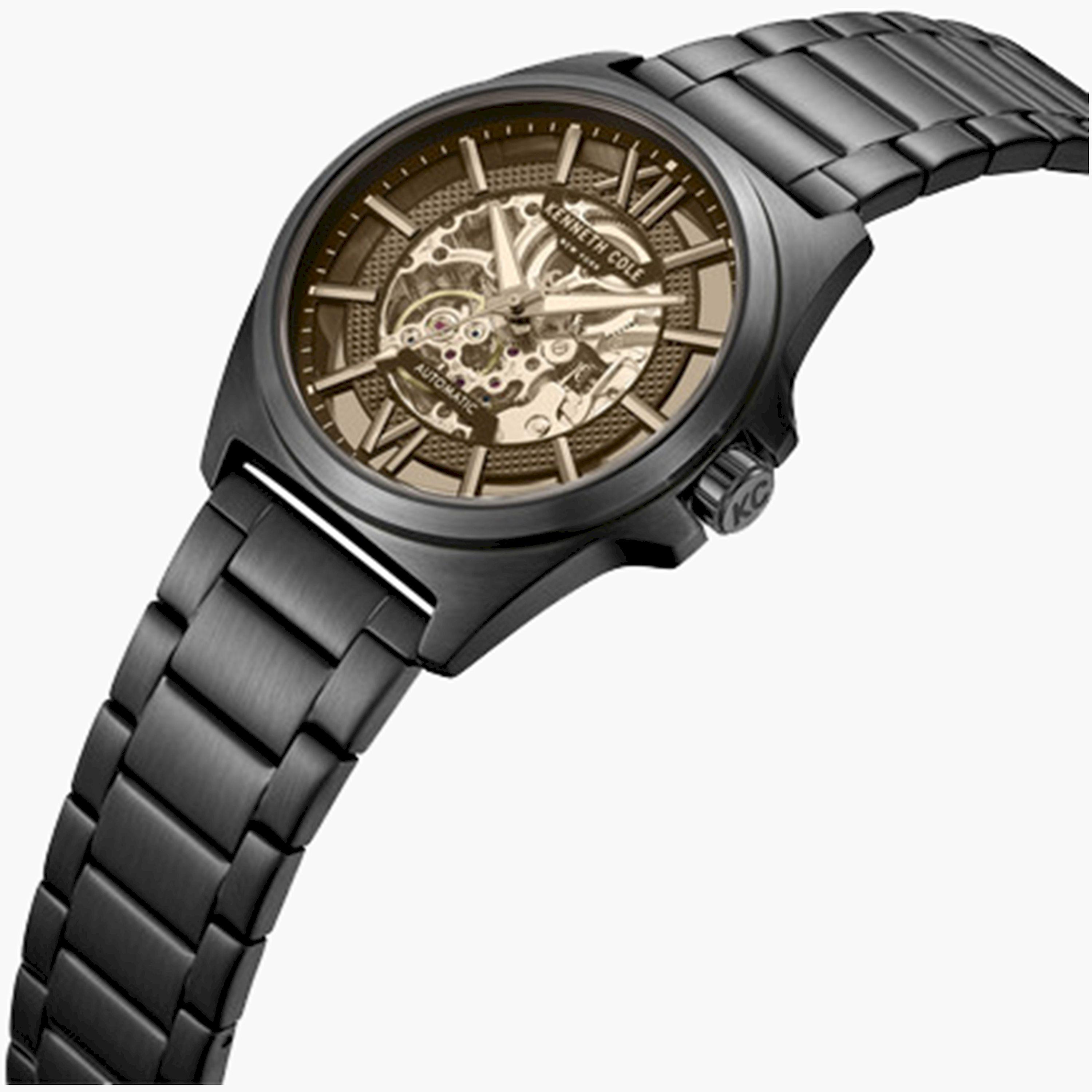 كينيث كول- ساعة اوتوماتيكية للرجال سوار ستانلس ستيل لون أسود 44 مم | KCWGY0065104-men-watchesandjewellery-watches-image-3