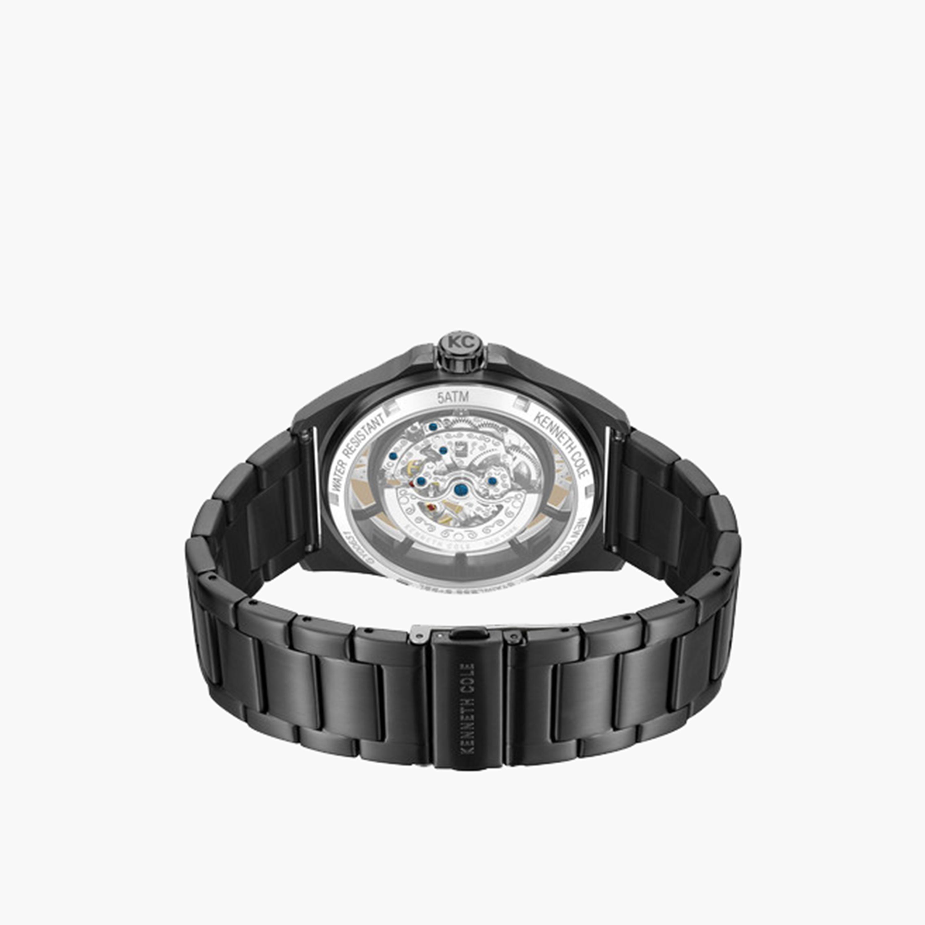 كينيث كول- ساعة اوتوماتيكية للرجال سوار ستانلس ستيل لون أسود 44 مم | KCWGY0065104-men-watchesandjewellery-watches-image-5