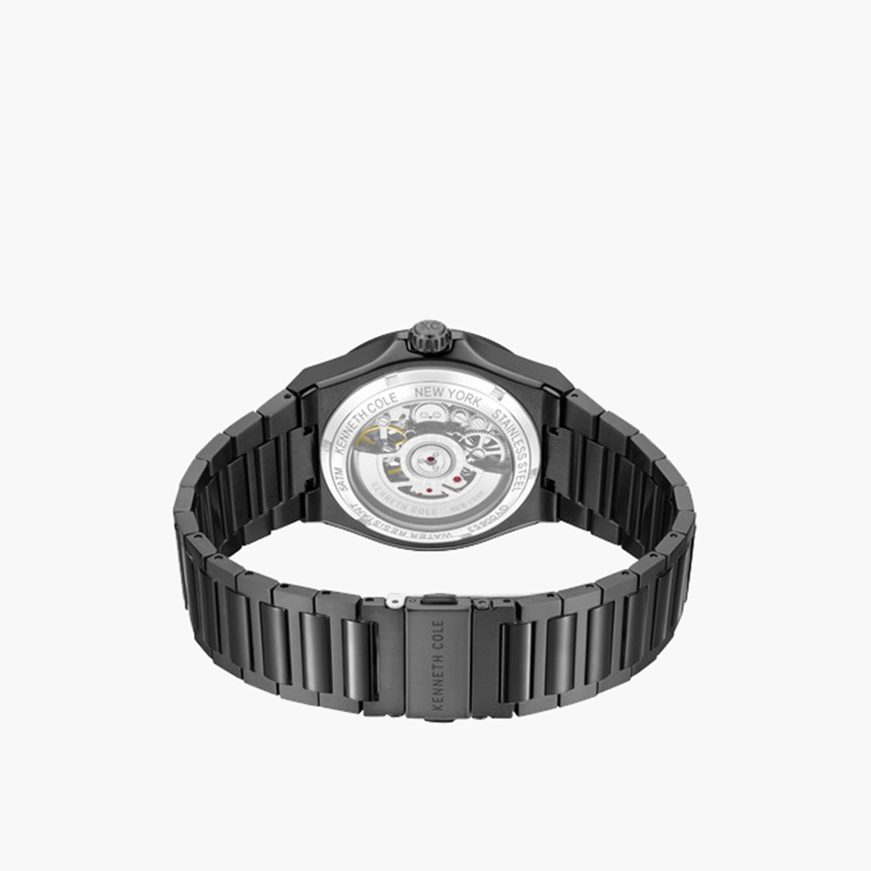 كينيث كول- ساعة اوتوماتيكية للرجال سوار ستانلس ستيل لون أسود 43 مم | KCWGY0065303-men-watchesandjewellery-watches-image-3