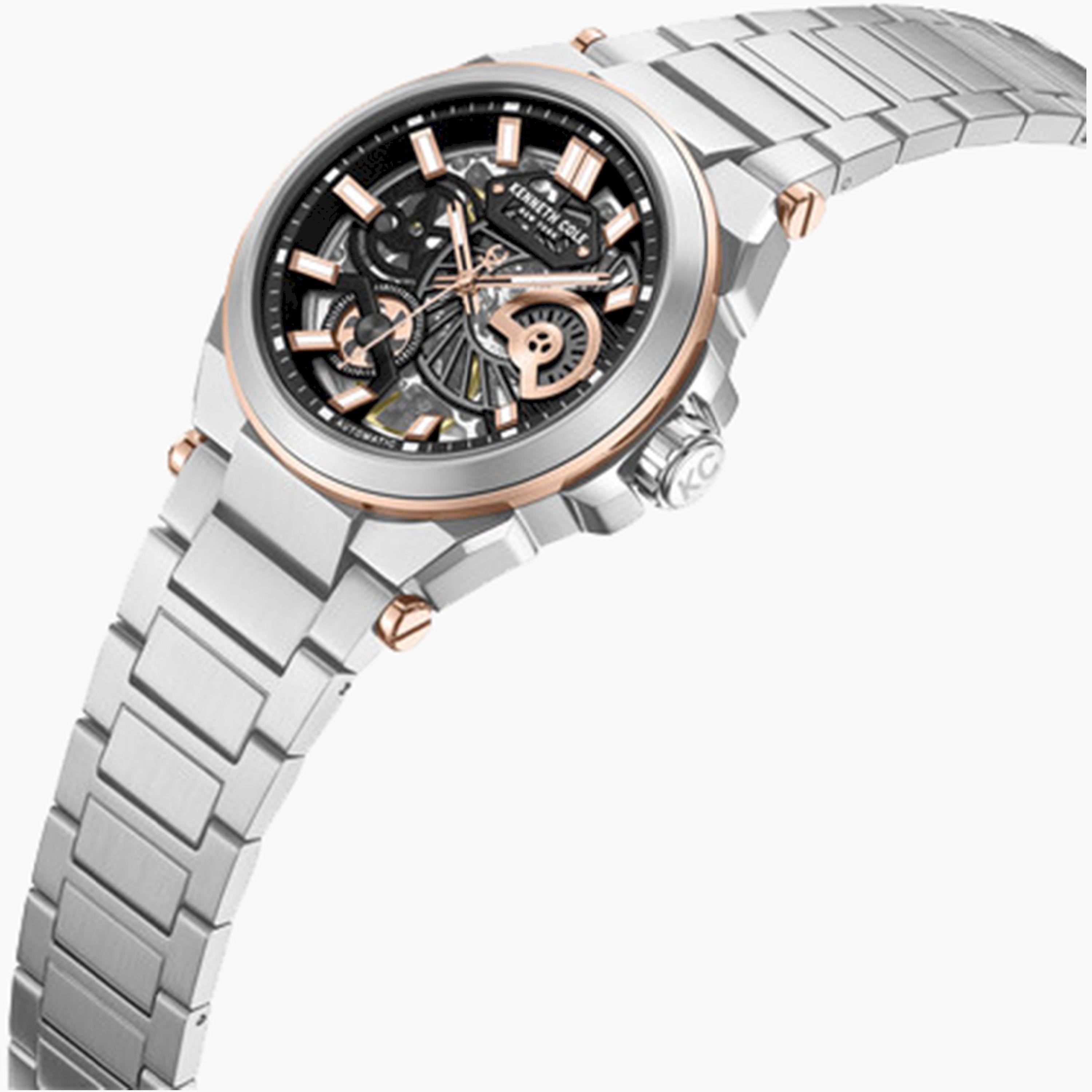 كينيث كول- ساعة اوتوماتيكية للرجال سوار ستانلس ستيل لون فضي 42 مم | KCWGY0065605-men-watchesandjewellery-watches-image-3