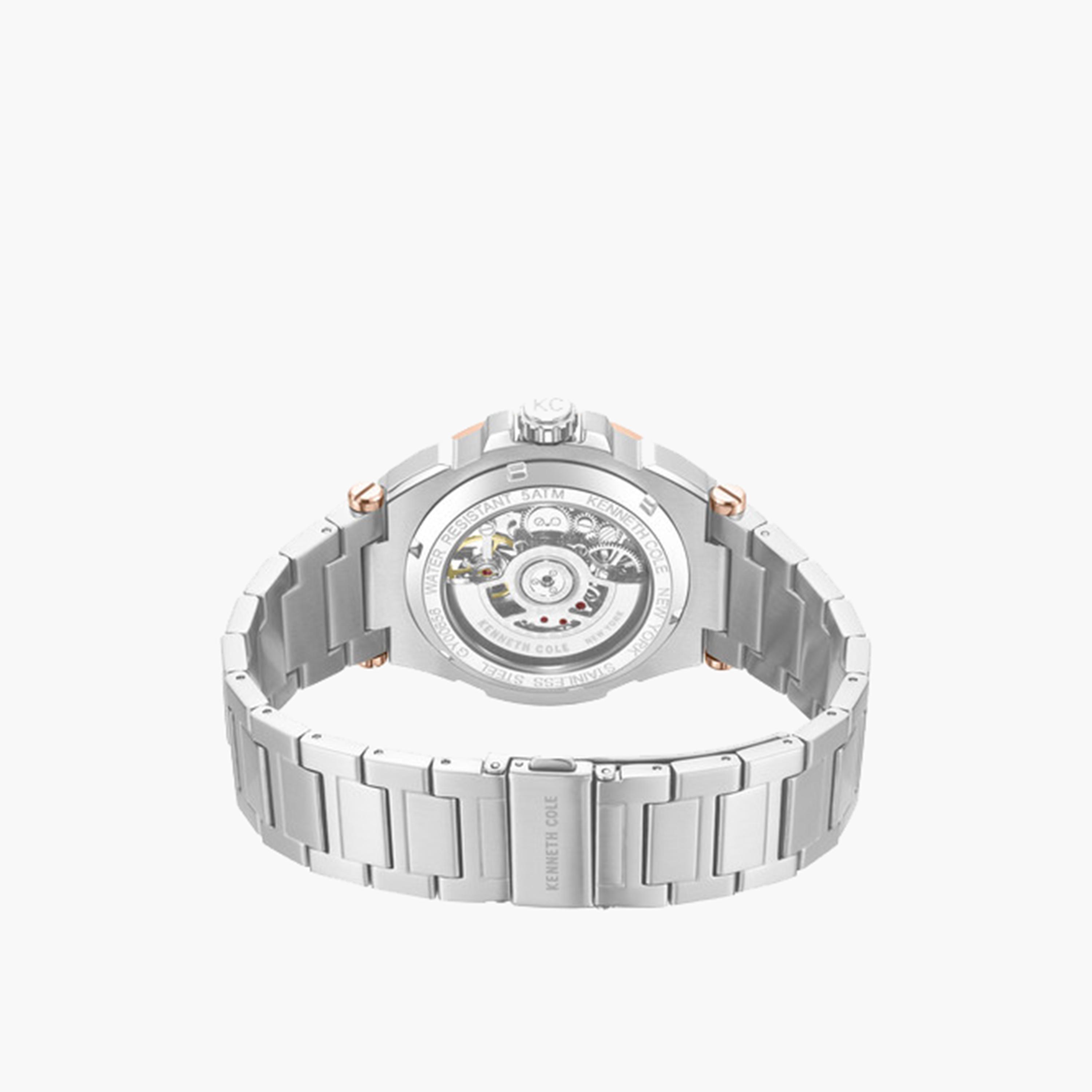 كينيث كول- ساعة اوتوماتيكية للرجال سوار ستانلس ستيل لون فضي 42 مم | KCWGY0065605-men-watchesandjewellery-watches-image-5