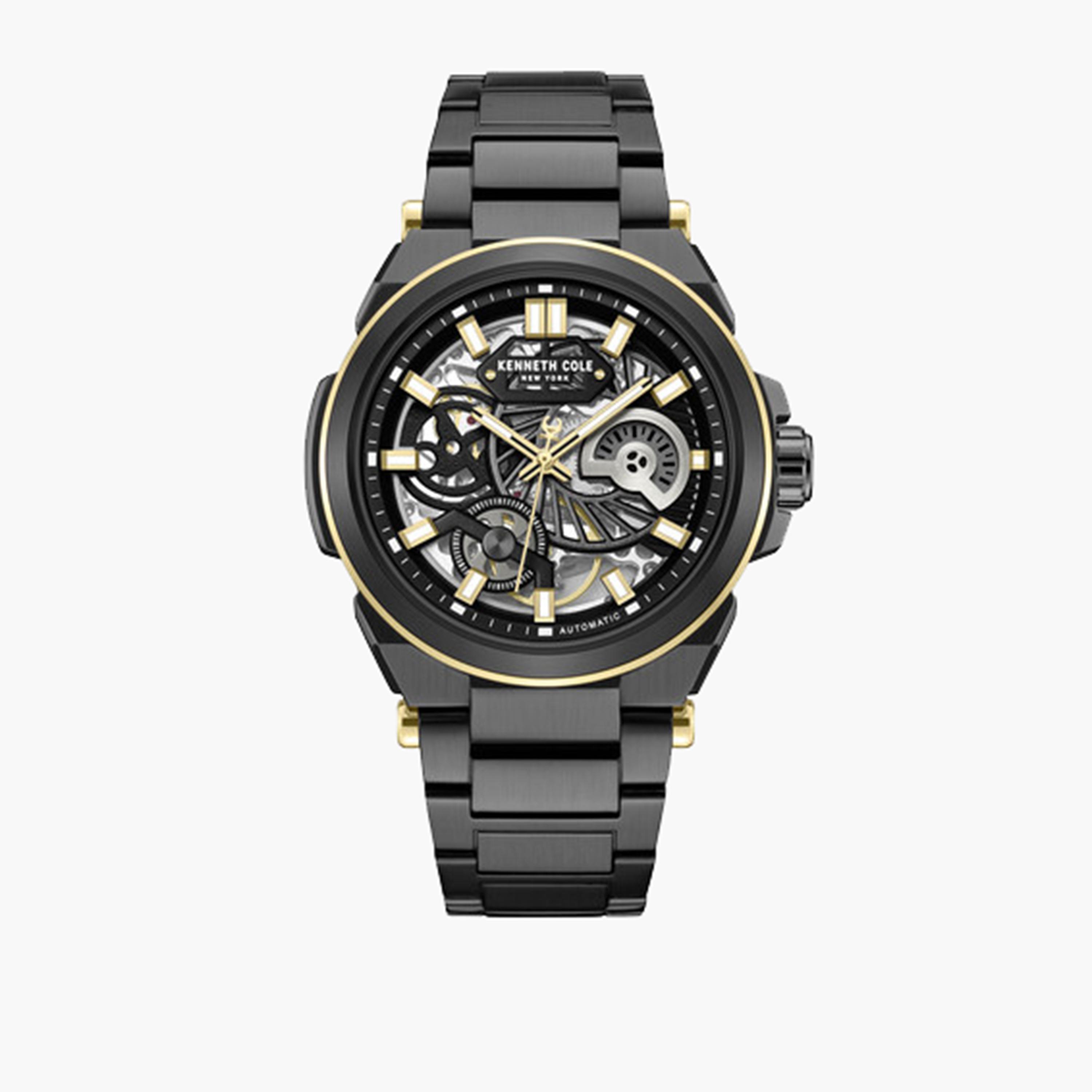 كينيث كول- ساعة اوتوماتيكية للرجال سوار ستانلس ستيل لون أسود 42 مم | KCWGY0065606-men-watchesandjewellery-watches-image-1