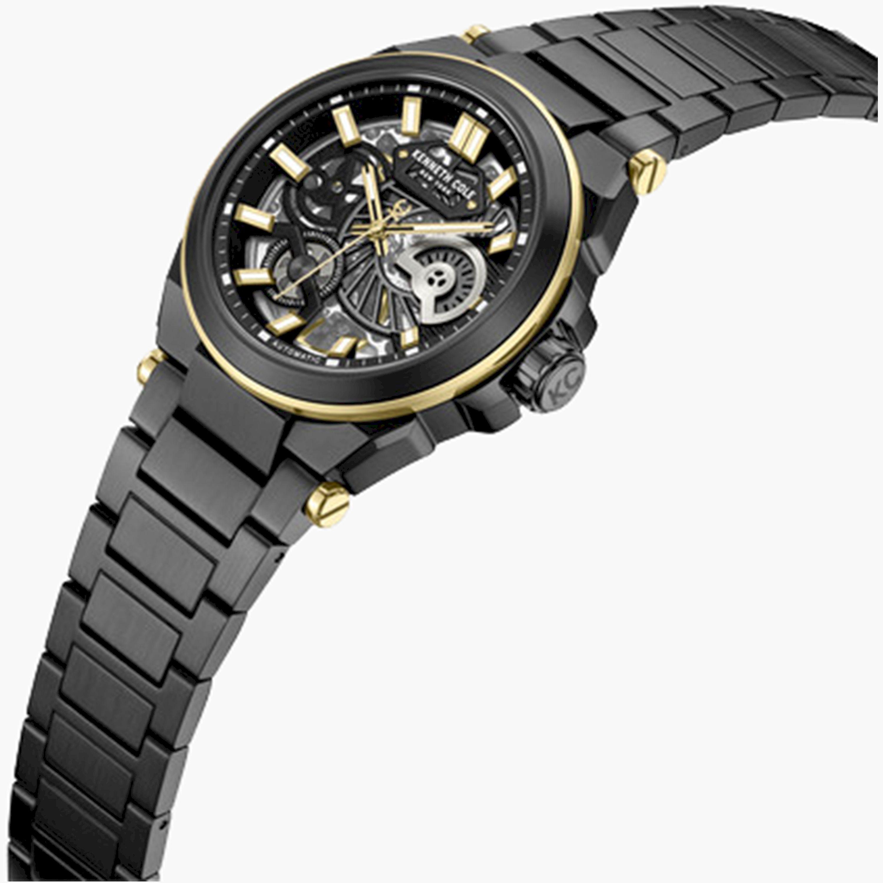 كينيث كول- ساعة اوتوماتيكية للرجال سوار ستانلس ستيل لون أسود 42 مم | KCWGY0065606-men-watchesandjewellery-watches-image-3