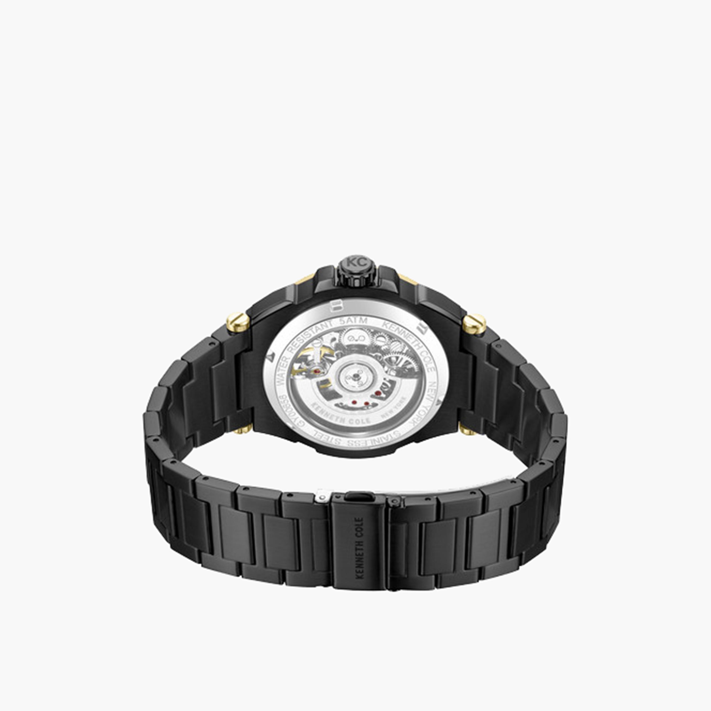كينيث كول- ساعة اوتوماتيكية للرجال سوار ستانلس ستيل لون أسود 42 مم | KCWGY0065606-men-watchesandjewellery-watches-image-5
