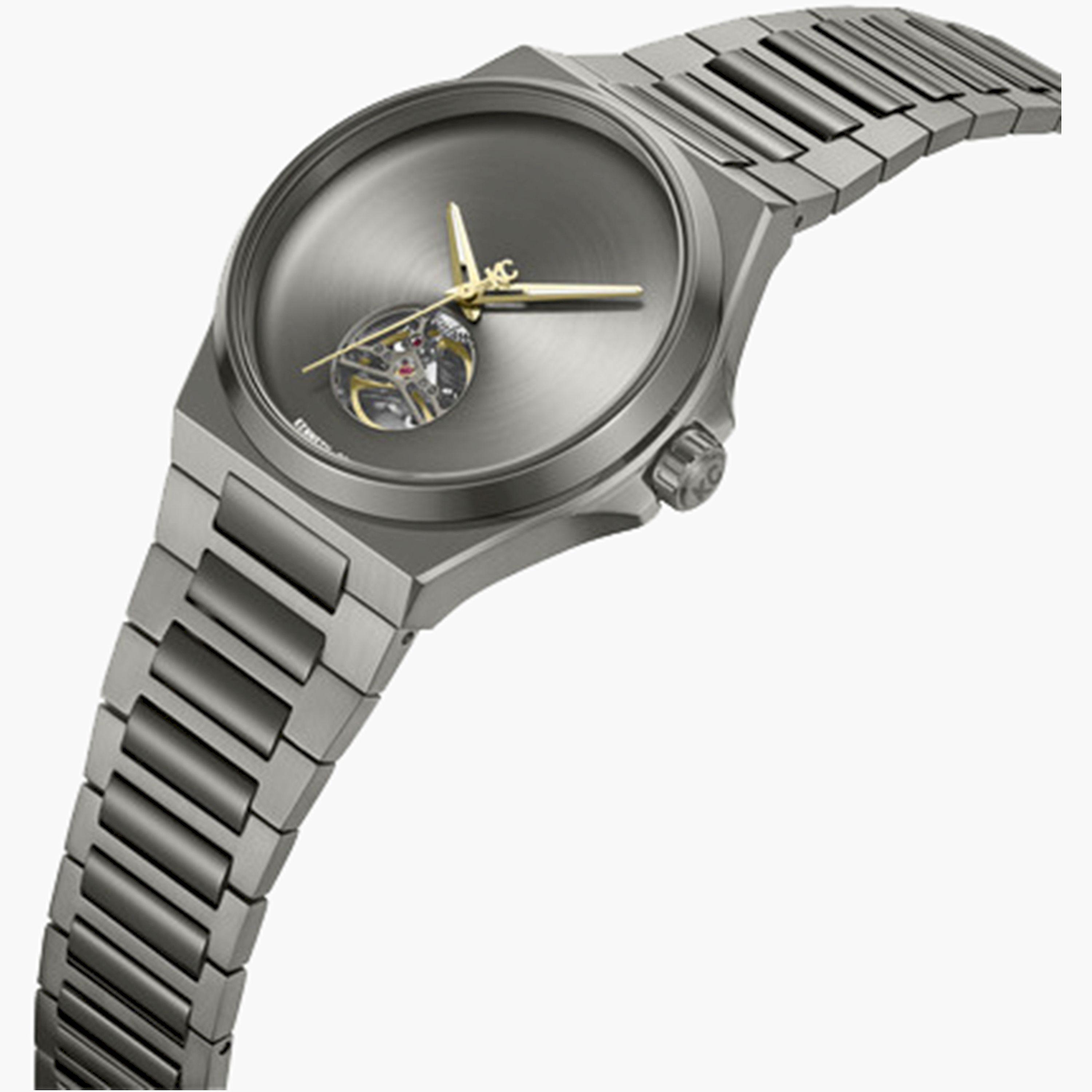 Kenneth Cole Men's 43MM Grey Automatic Stainless Steel Strap Watch | KCWGY0067403-men-watchesandjewellery-watches-image-2