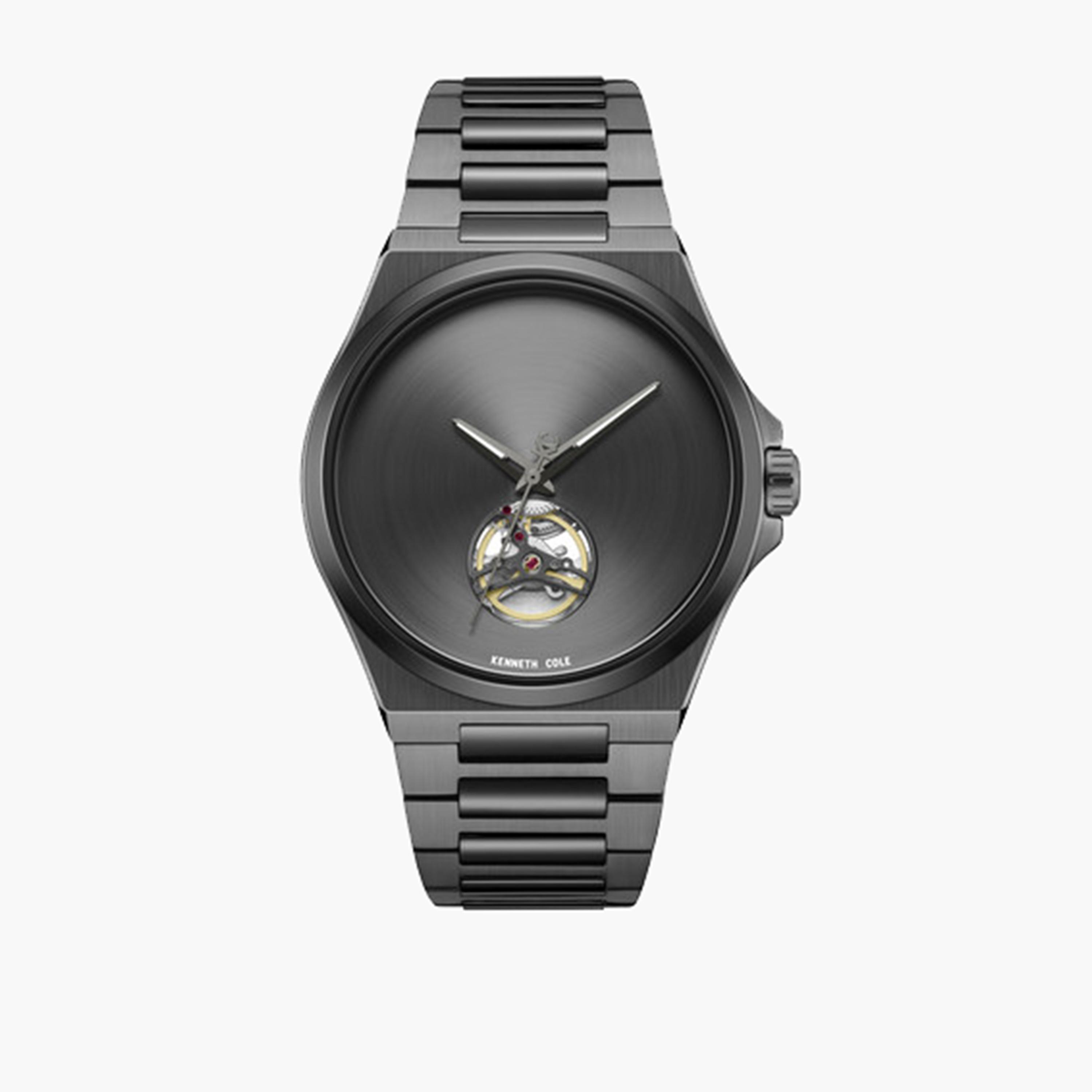 كينيث كول- ساعة اوتوماتيكية للرجال سوار ستانلس ستيل لون أسود 43 مم | KCWGY0067405-men-watchesandjewellery-watches-image-1