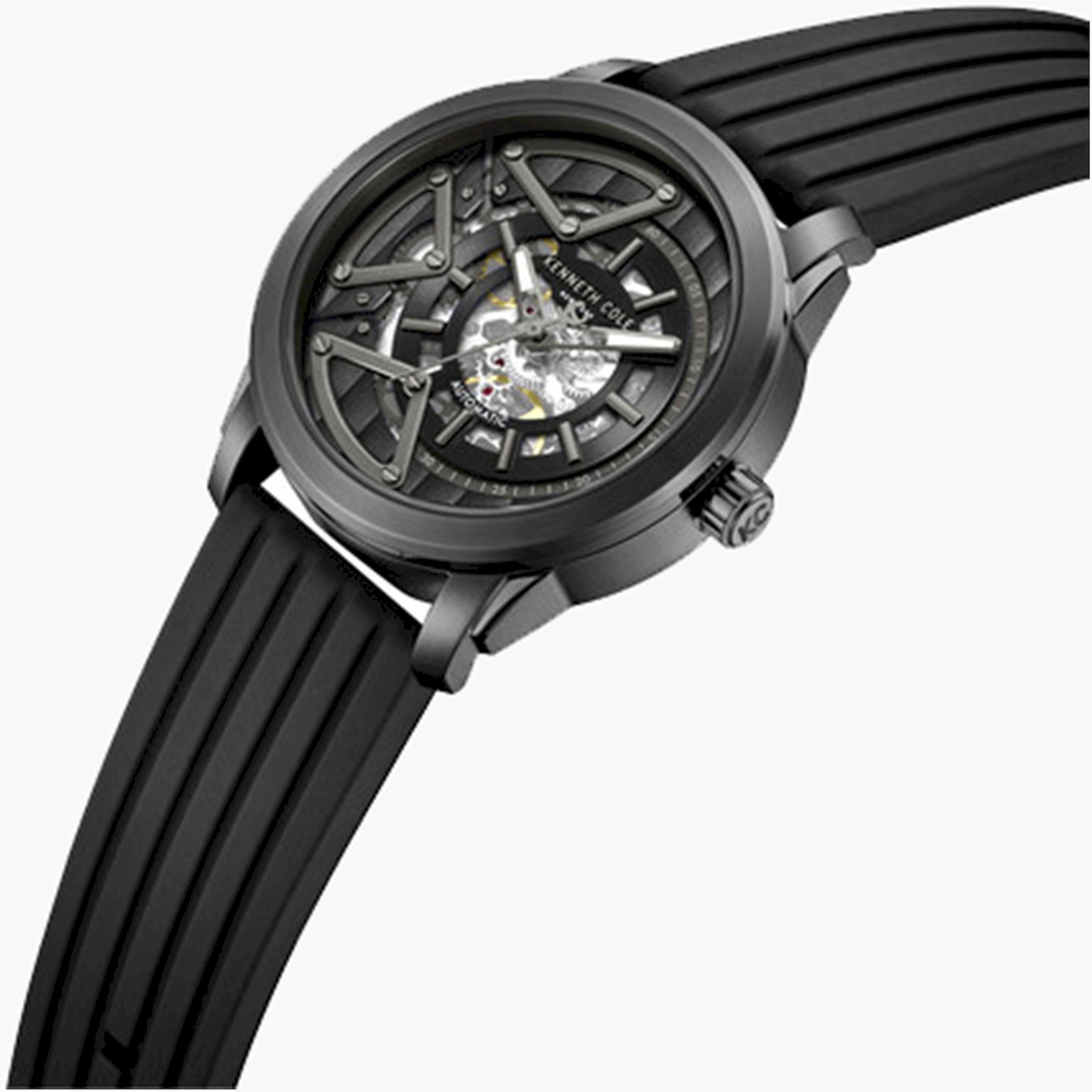 كينيث كول- ساعة اوتوماتيكية للرجال سوار سيليكون لون أسود 44 مم | KCWGZ0064901-men-watchesandjewellery-watches-image-2