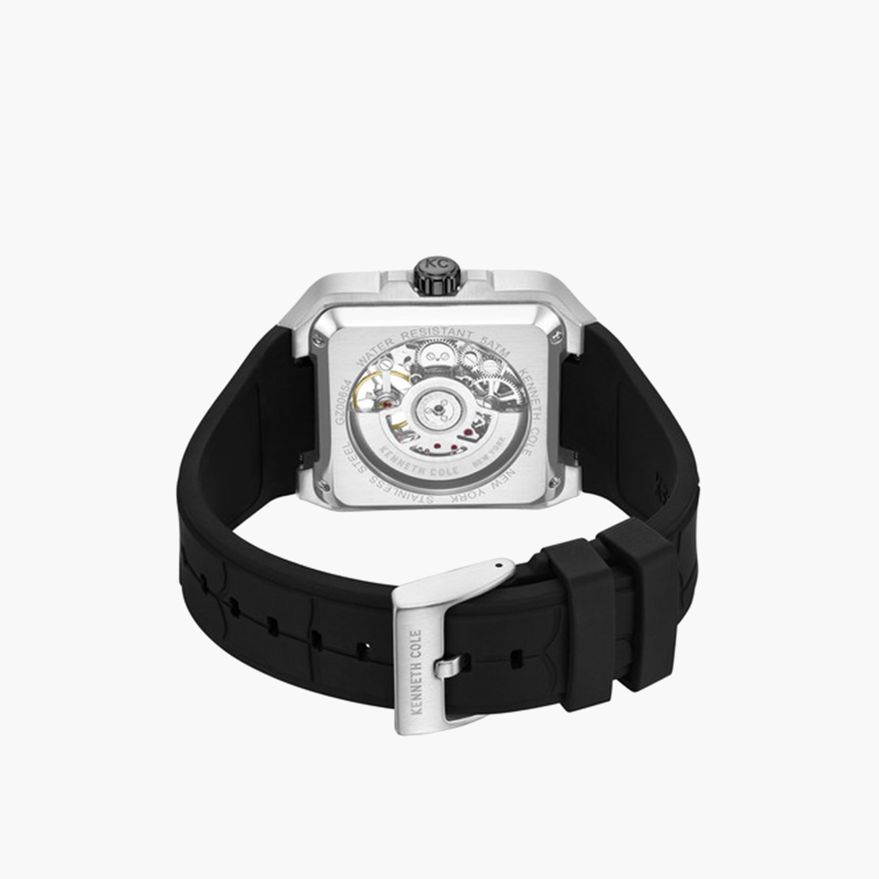 كينيث كول- ساعة اوتوماتيكية للرجال سوار سيليكون لون أسود 41 مم | KCWGZ0065401-men-watchesandjewellery-watches-image-3