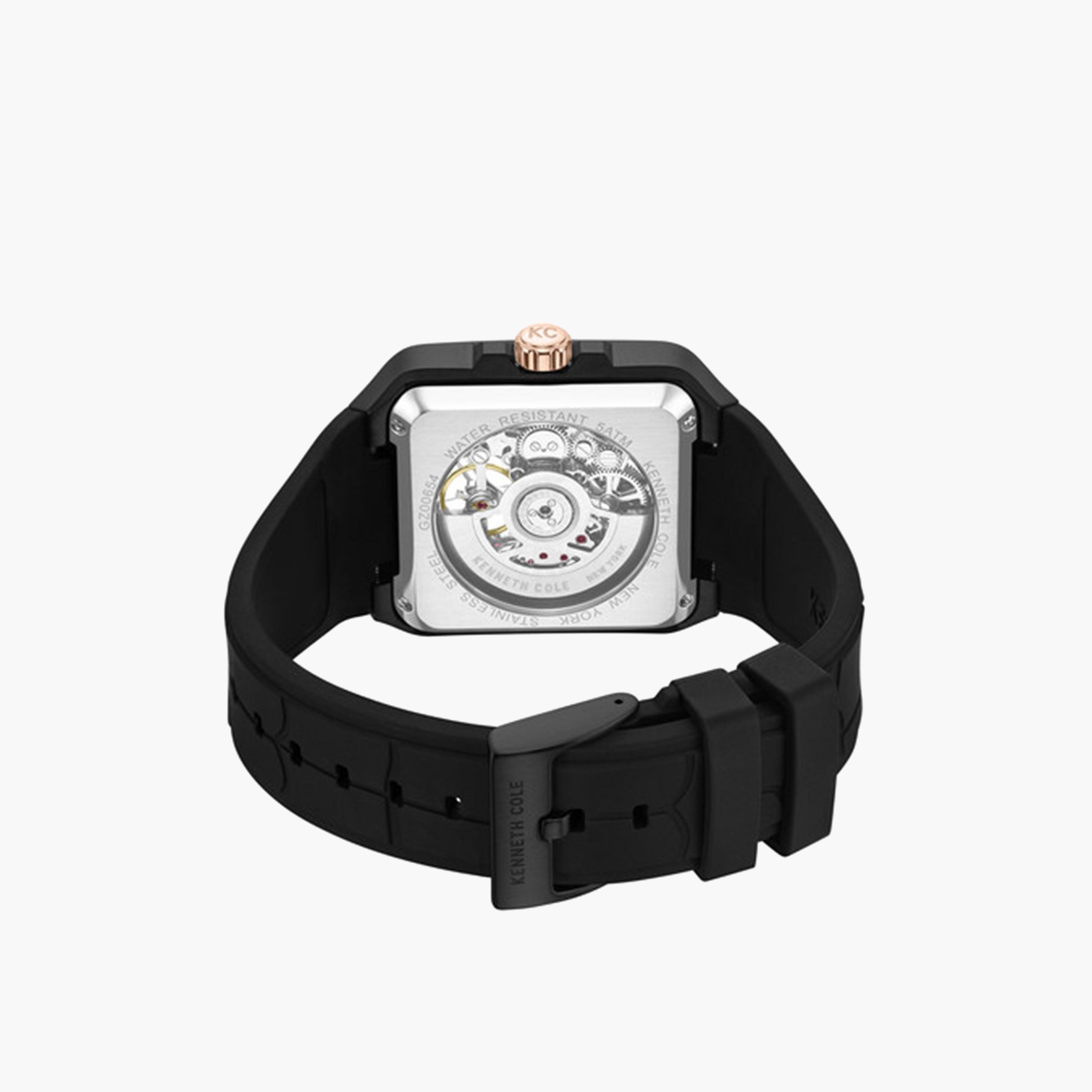 كينيث كول- ساعة اوتوماتيكية للرجال سوار سيليكون لون أسود 41 مم | KCWGZ0065403-men-watchesandjewellery-watches-image-5