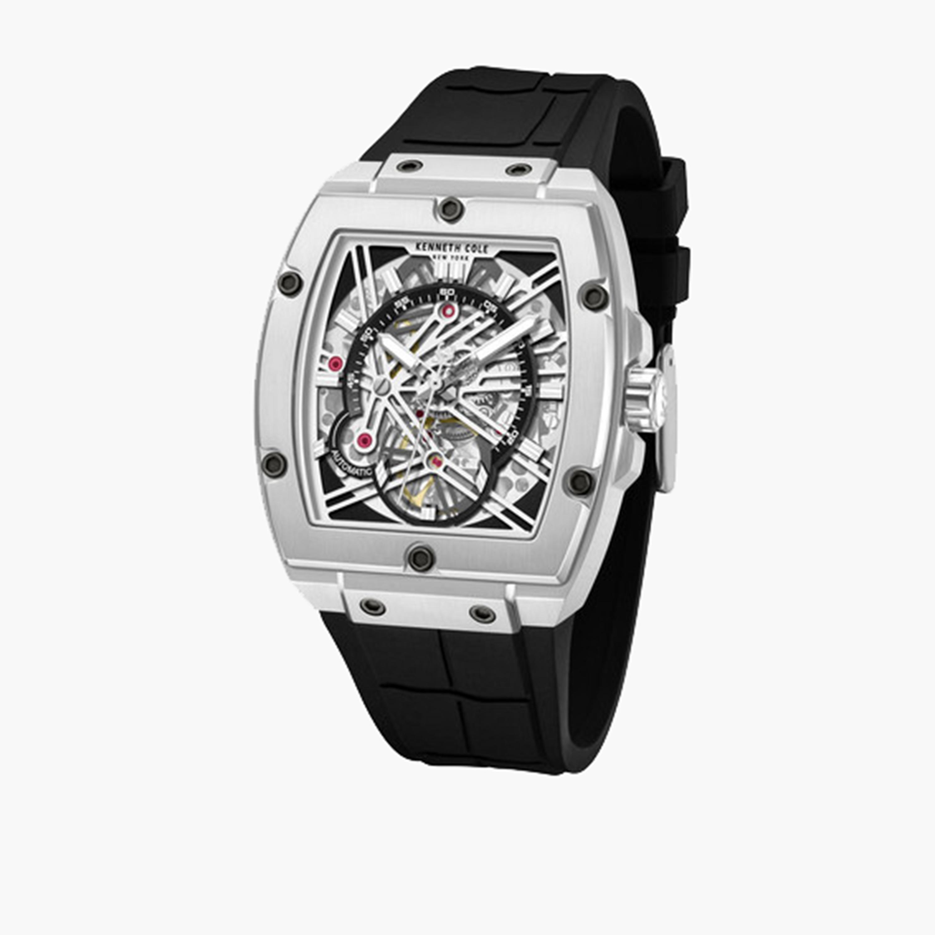 كينيث كول- ساعة اوتوماتيكية للرجال سوار سيليكون لون أسود 41 مم | KCWGZ0067803-men-watchesandjewellery-watches-image-4