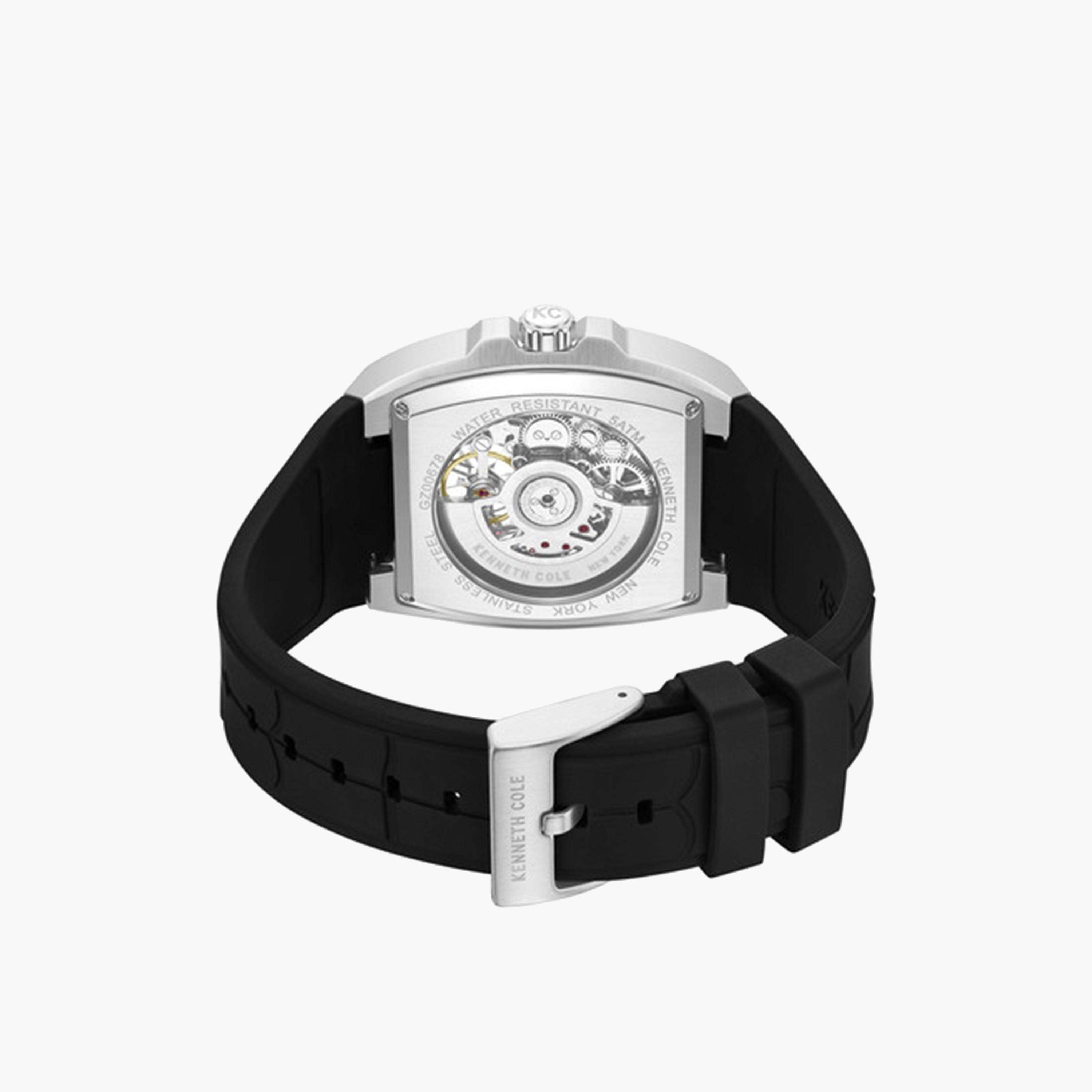 كينيث كول- ساعة اوتوماتيكية للرجال سوار سيليكون لون أسود 41 مم | KCWGZ0067803-men-watchesandjewellery-watches-image-5