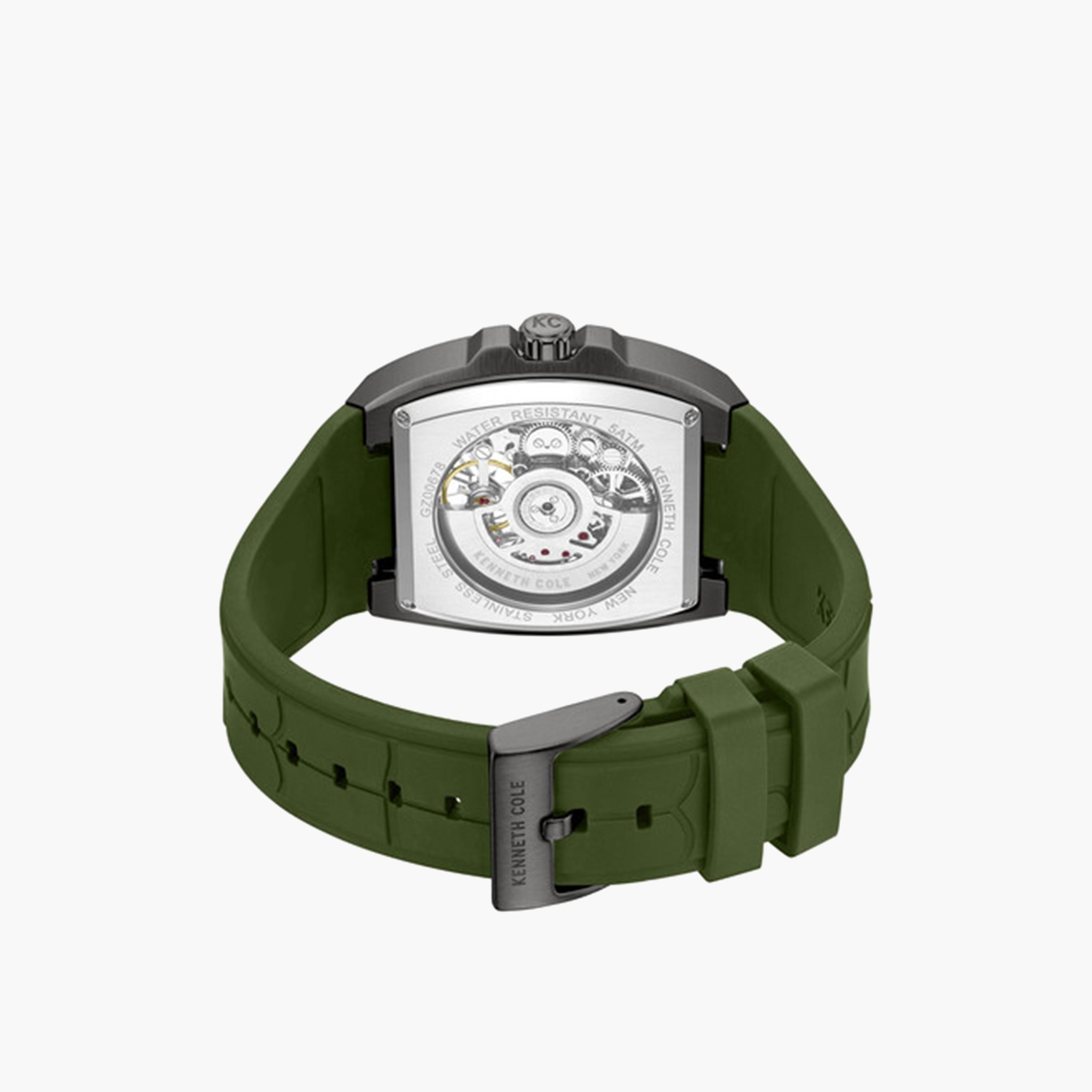 كينيث كول- ساعة اوتوماتيكية للرجال سوار سيليكون لون أخضر 41 مم | KCWGZ0067804-men-watchesandjewellery-watches-image-5