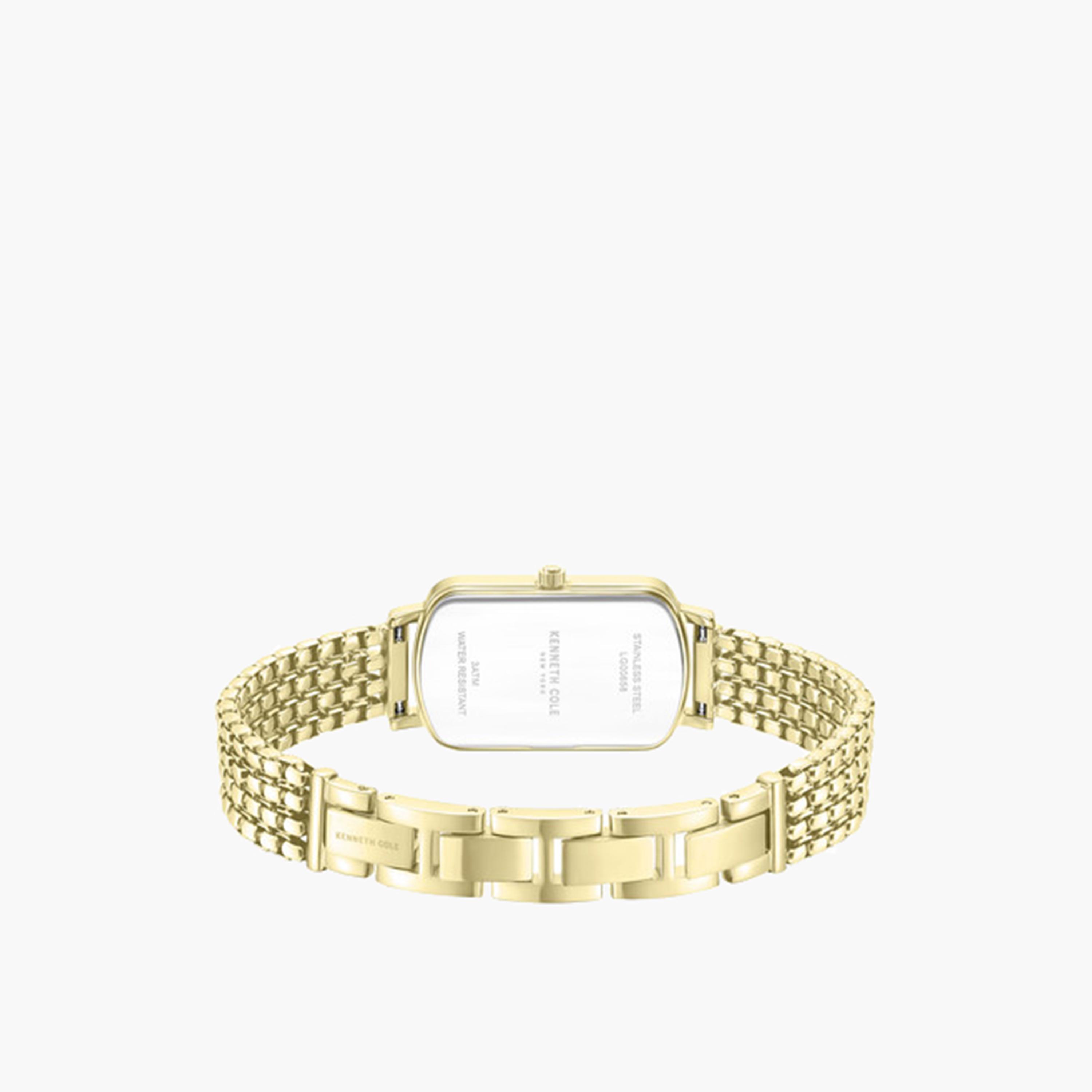 كينيث كول- ساعة تناظرية للنساء سوار ستانلس ستيل لون ذهبي 22 مم | KCWLG0065802-women-watchesandjewellery-watches-image-5
