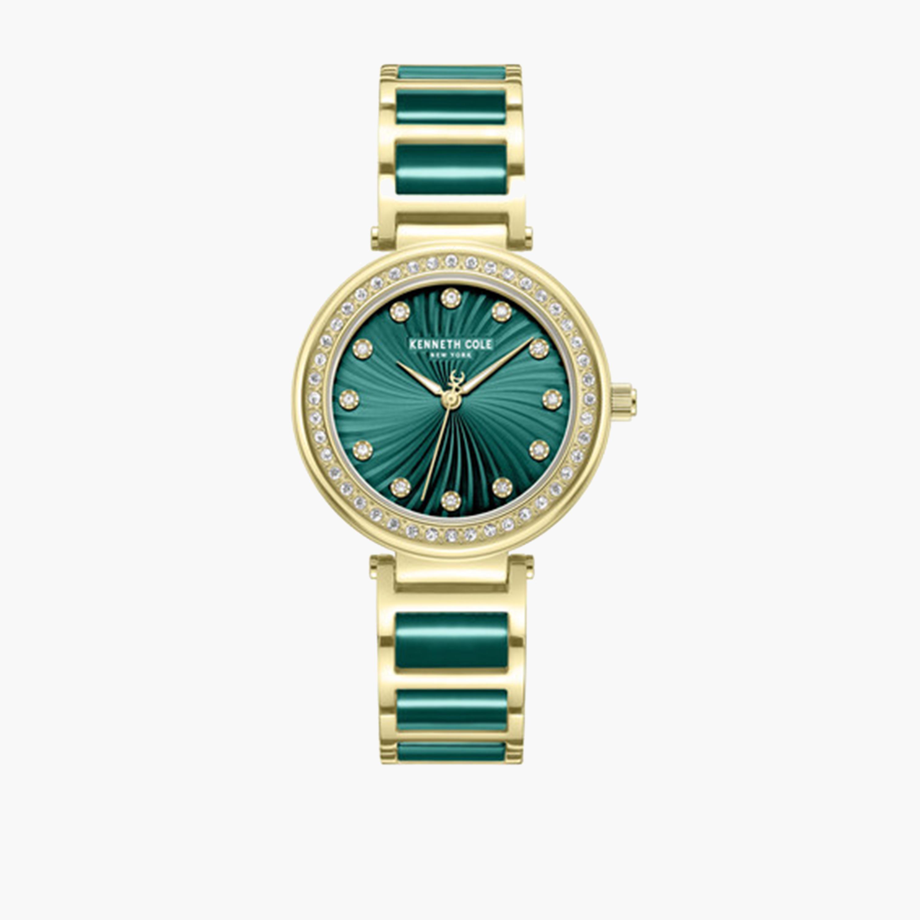 كينيث كول- ساعة تناظرية للنساء سوار ستانلس ستيل ألوان متعددة 34 مم | KCWLG0066103-women-watchesandjewellery-watches-image-1