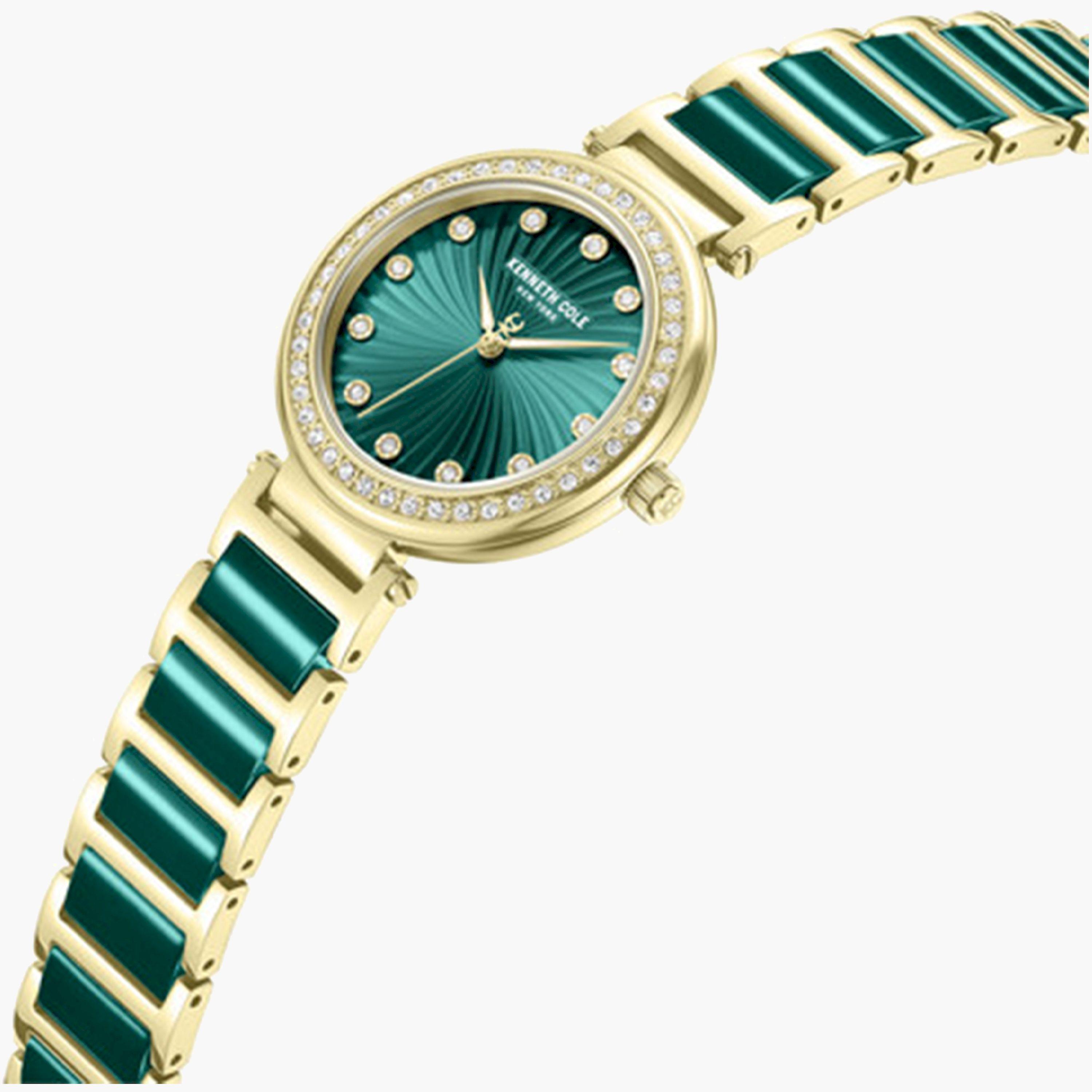كينيث كول- ساعة تناظرية للنساء سوار ستانلس ستيل ألوان متعددة 34 مم | KCWLG0066103-women-watchesandjewellery-watches-image-3