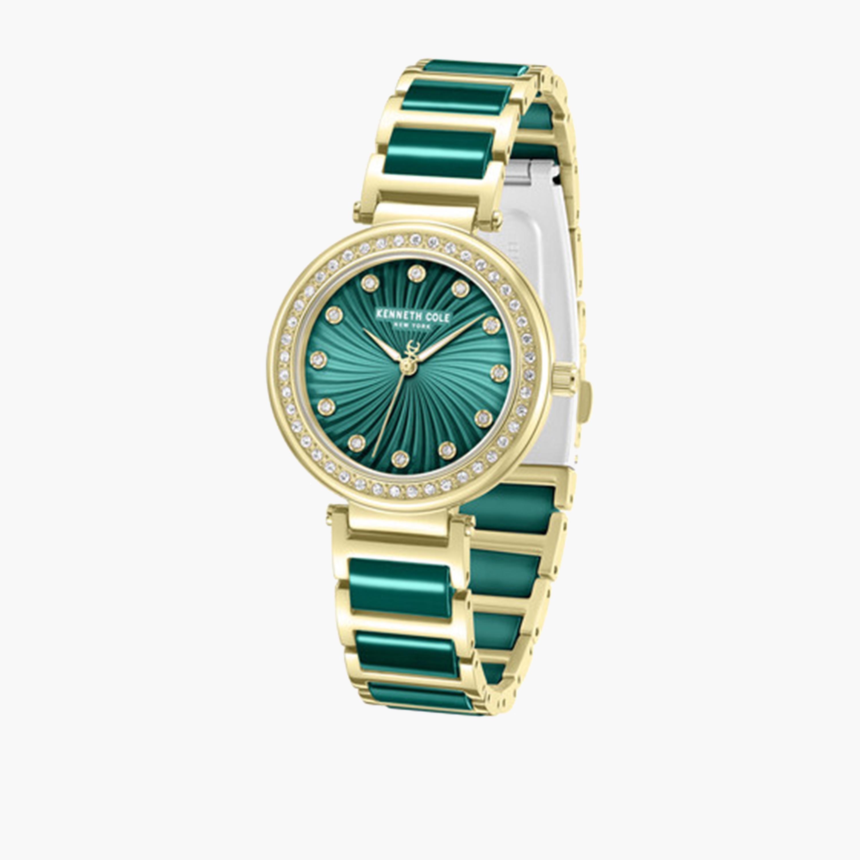 كينيث كول- ساعة تناظرية للنساء سوار ستانلس ستيل ألوان متعددة 34 مم | KCWLG0066103-women-watchesandjewellery-watches-image-4