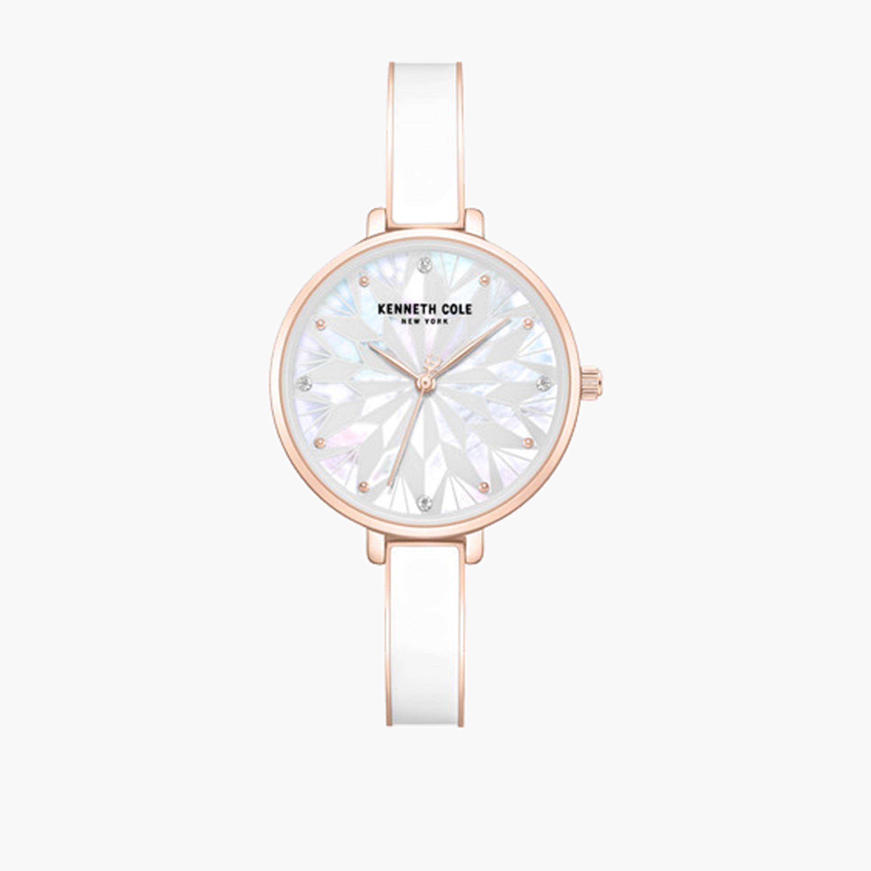 Kenneth Cole Women's 32MM White Analog Stainless Steel Strap Watch | KCWLG0068003-women-watchesandjewellery-watches-image-1