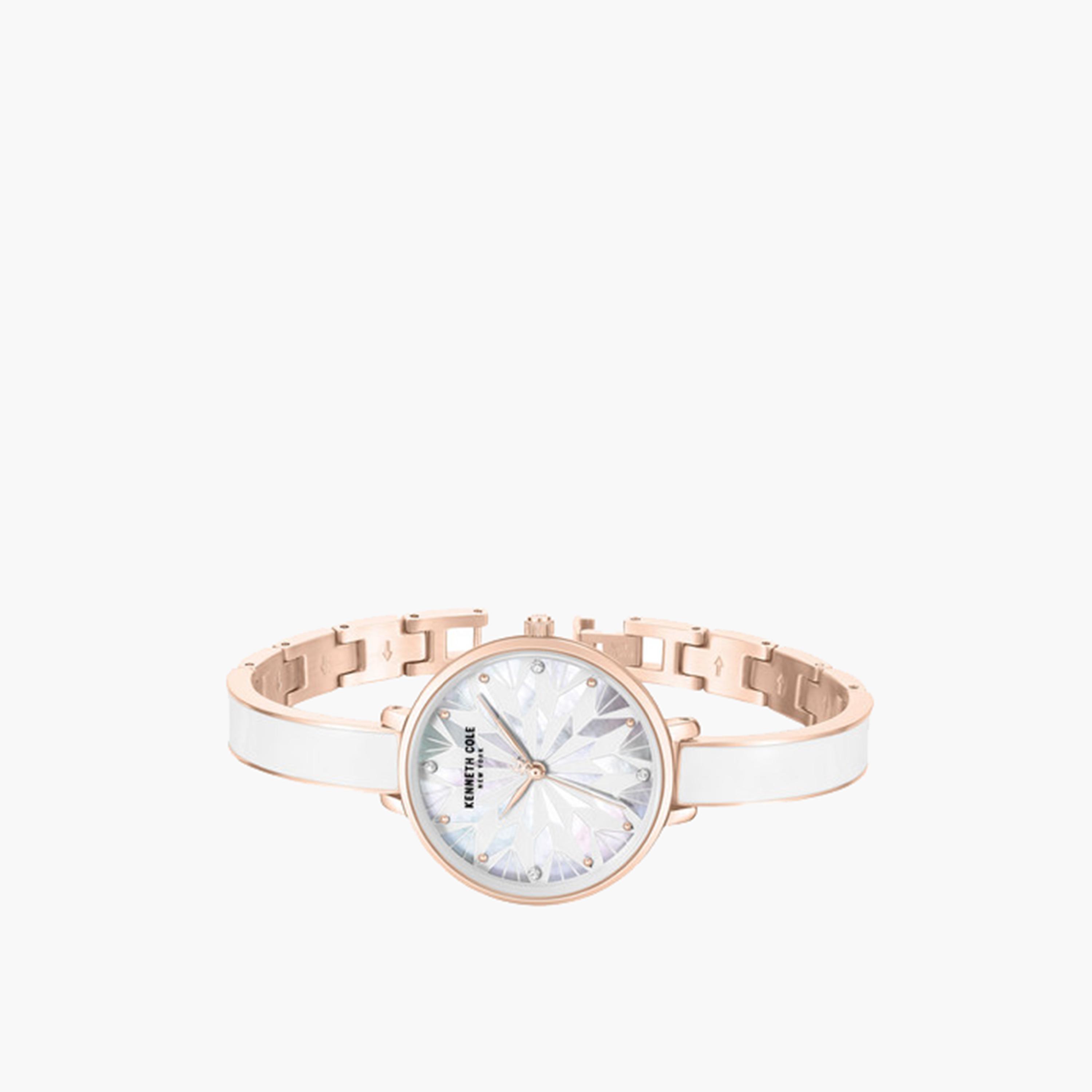 Kenneth Cole Women's 32MM White Analog Stainless Steel Strap Watch | KCWLG0068003-women-watchesandjewellery-watches-image-2