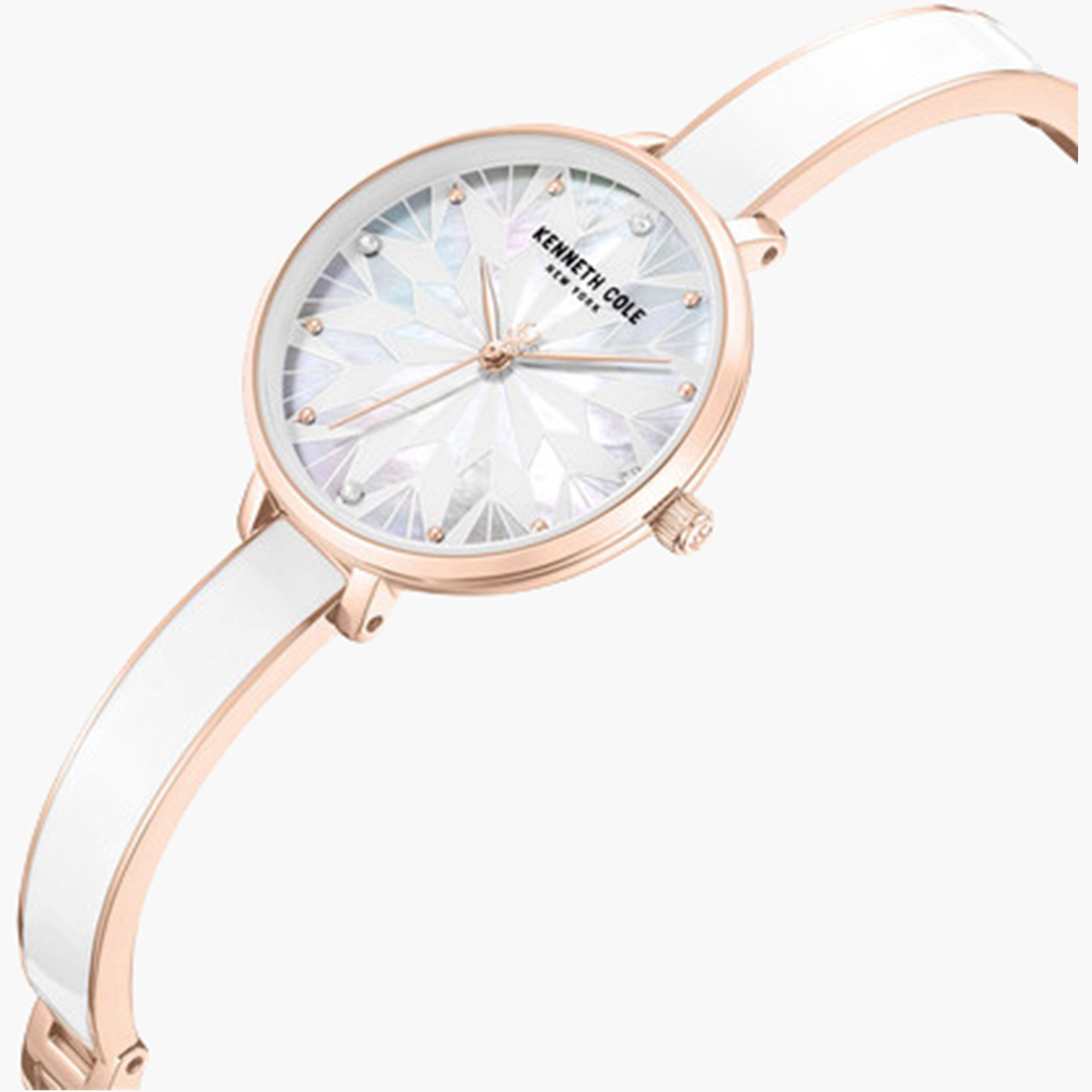Kenneth Cole Women's 32MM White Analog Stainless Steel Strap Watch | KCWLG0068003-women-watchesandjewellery-watches-image-3