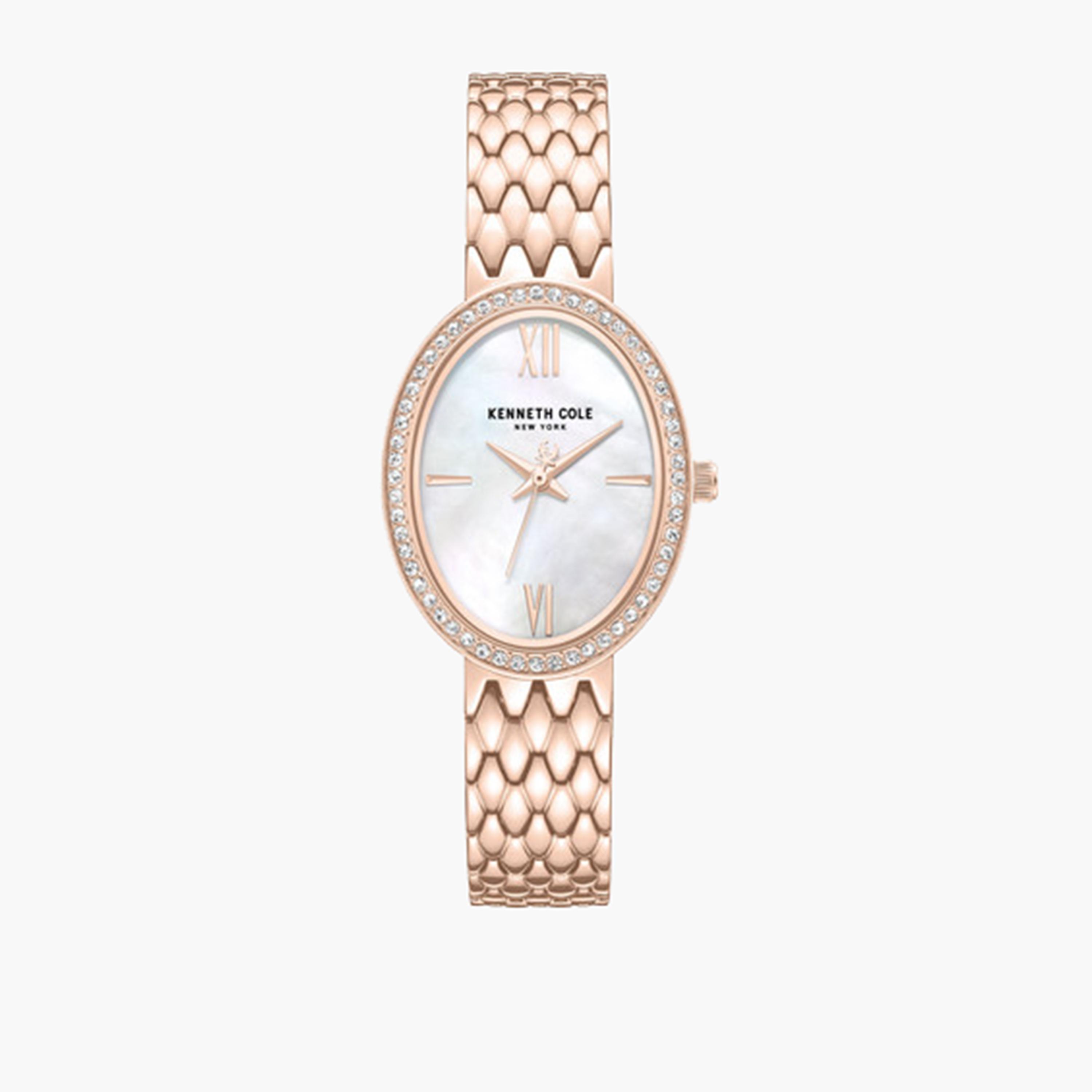 Kenneth Cole Women's 25MM Gold Analog Stainless Steel Strap Watch | KCWLG0068301-women-watchesandjewellery-watches-image-1
