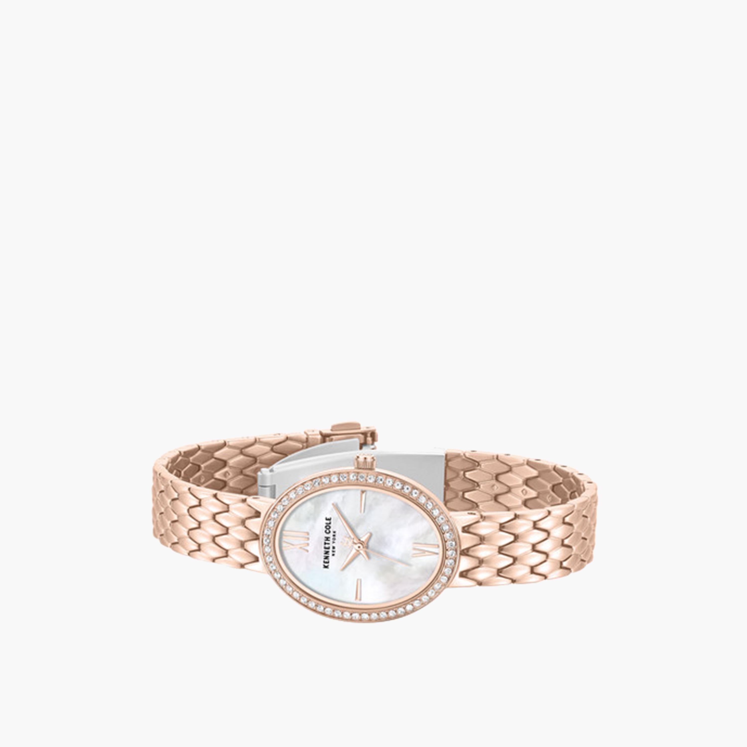 Kenneth Cole Women's 25MM Gold Analog Stainless Steel Strap Watch | KCWLG0068301-women-watchesandjewellery-watches-image-2