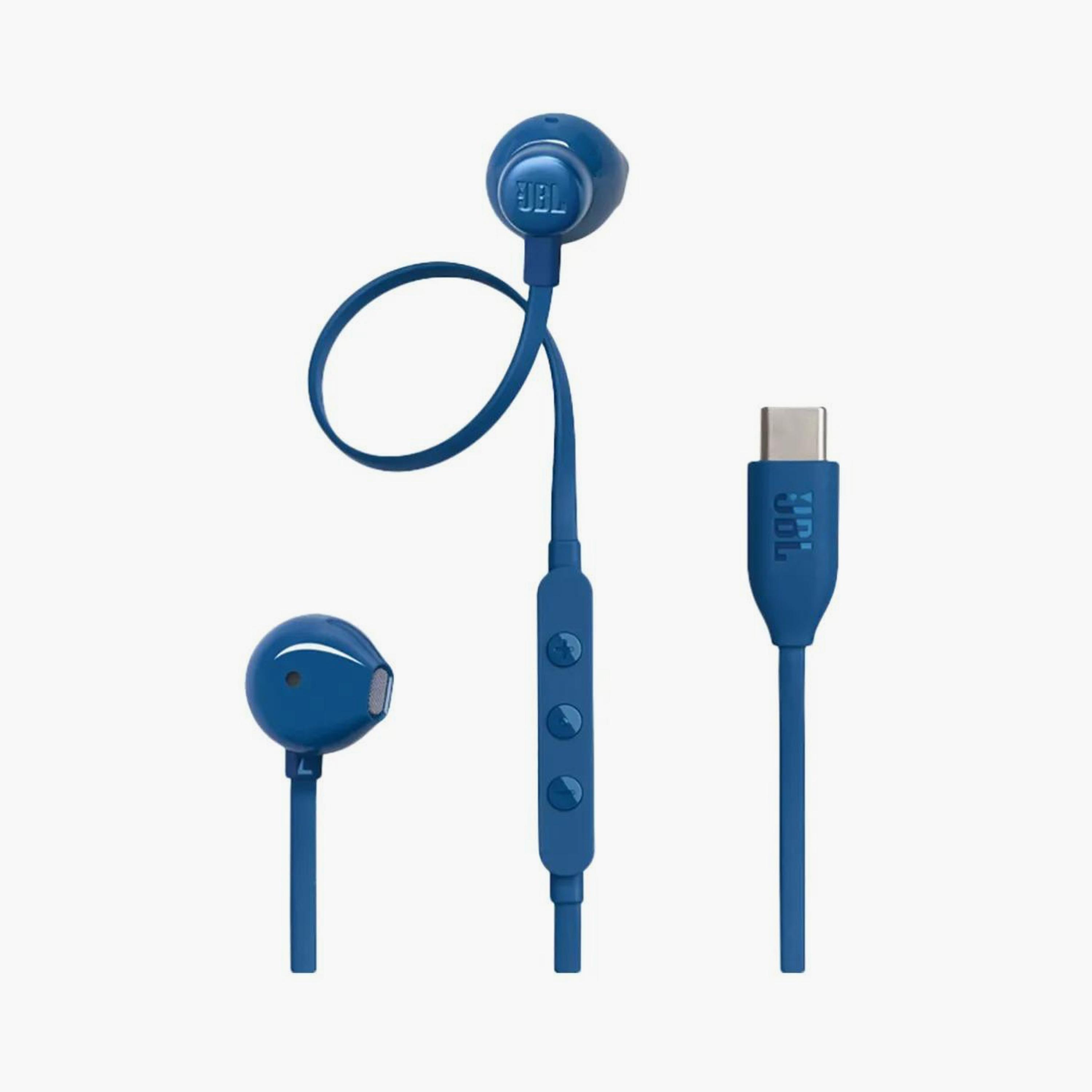 JBL Tune 305C Wired In Ear Earphones Blue | JBLT305CBLU-electronics-headphonesandearphones-image-1