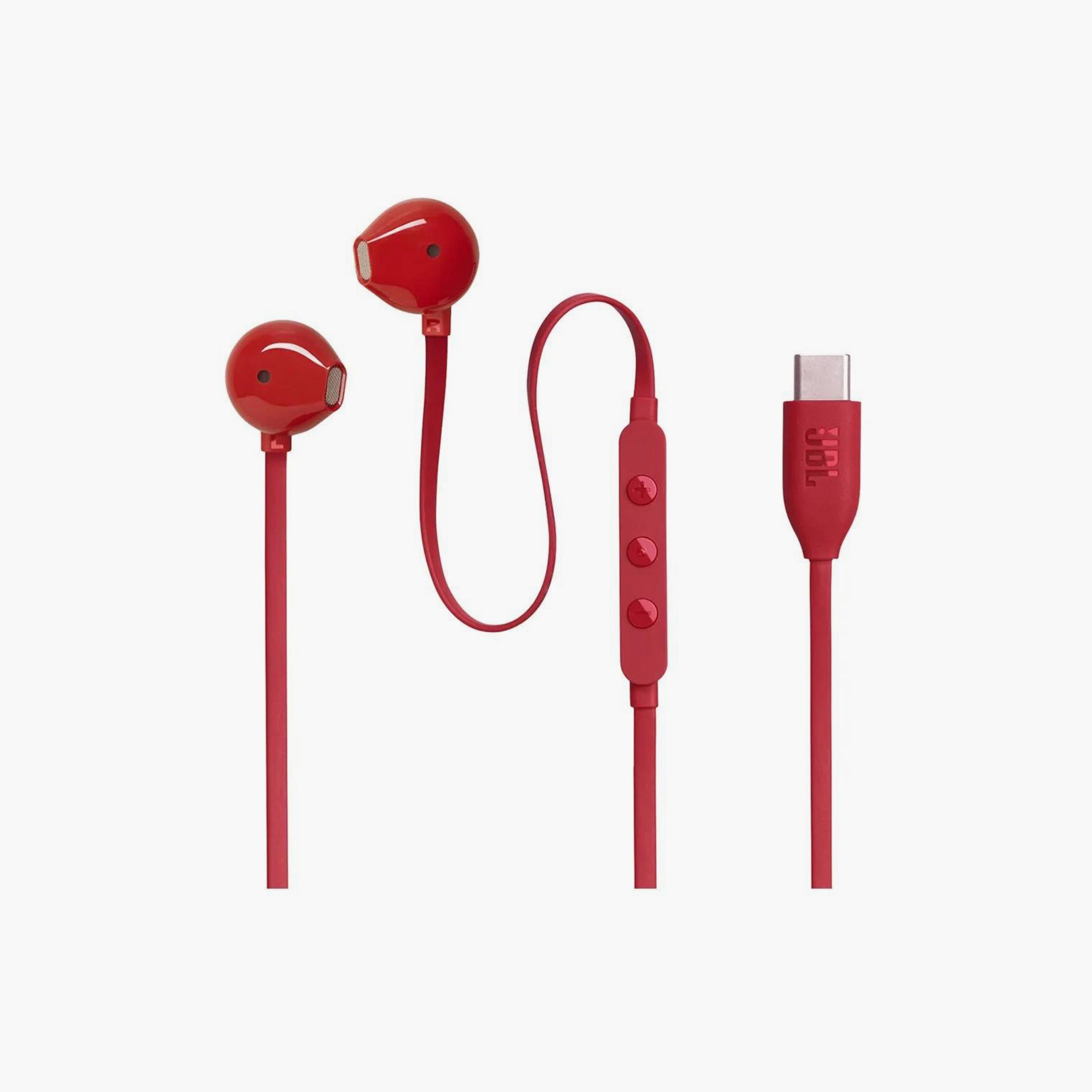 JBL Tune 305C Wired In Ear Earphones Red | JBLT305CRED-electronics-headphonesandearphones-image-3