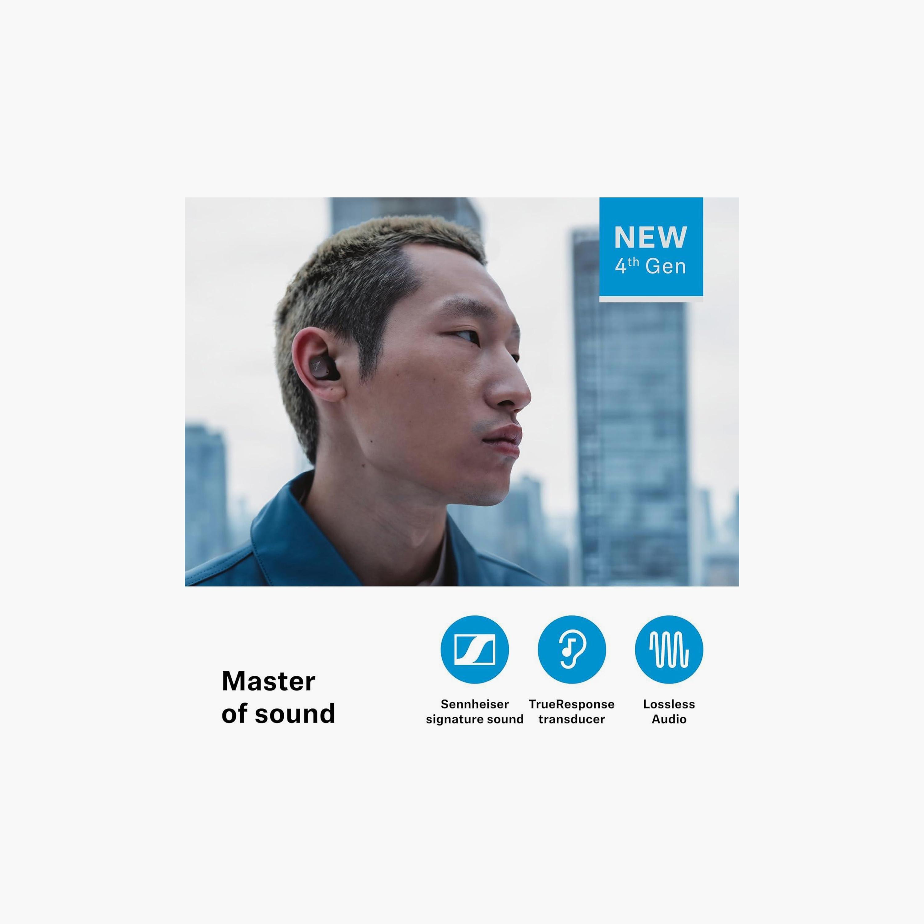 Sennheiser Momentum 4 True Wireless Earbuds Silver | SH-M4-TWS4-SLV-electronics-headphonesandearphones-image-2