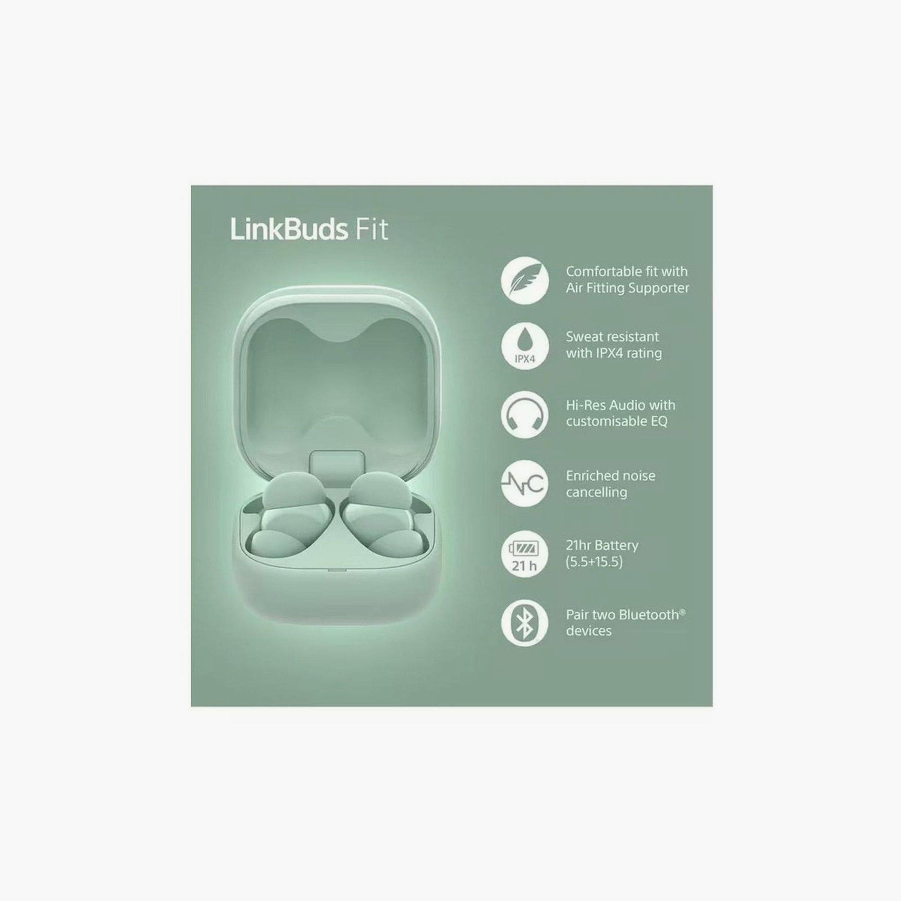 سماعات أذن لاسلكية حقيقية سوني لينك بدز فيت أخضر | WFLS910G-electronics-headphonesandearphones-image-4